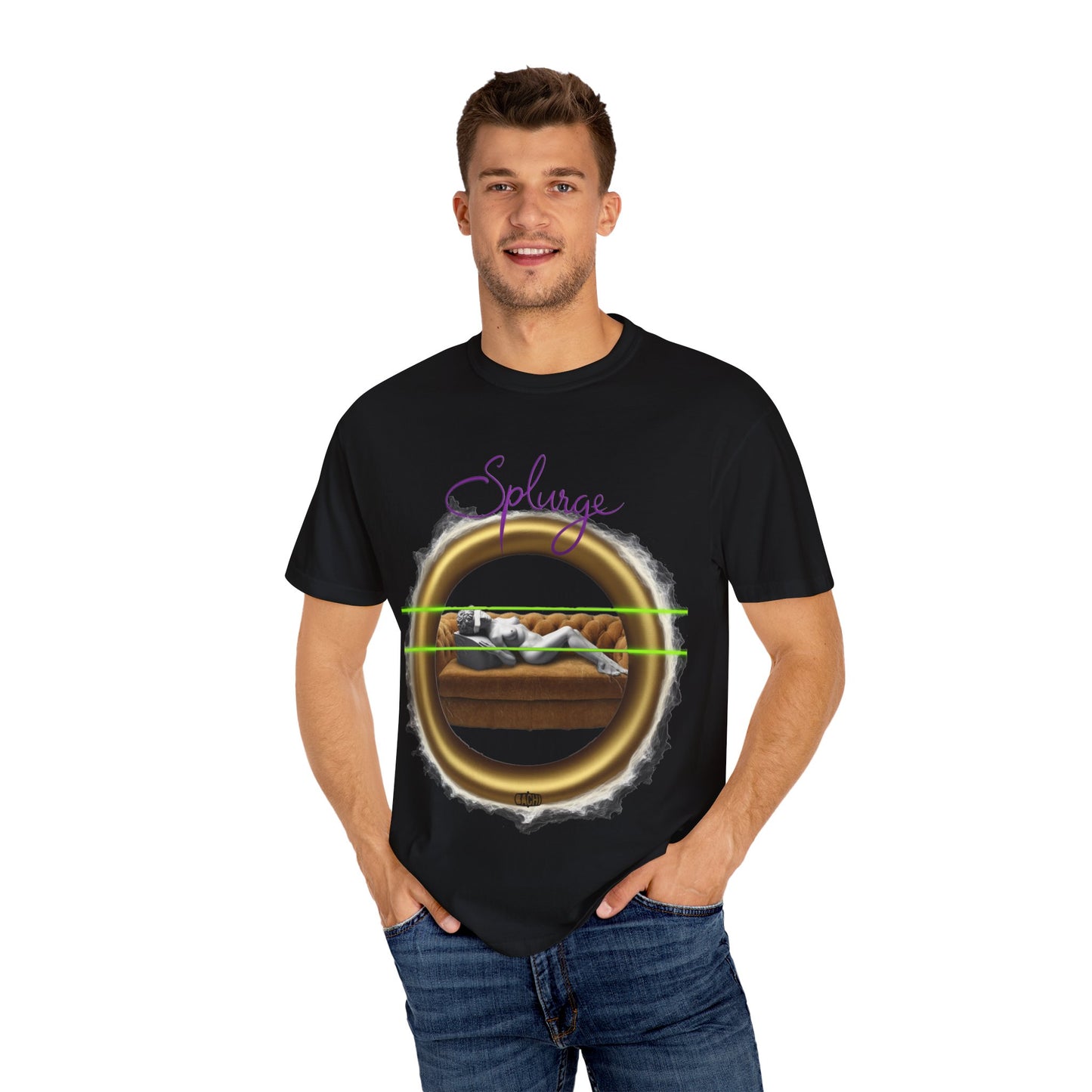 Splurge Artistic Statue Oversized T-shirt