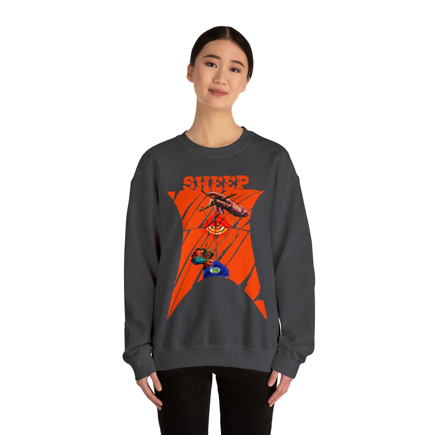 Unisex Sweatshirt Sheep And Puppet