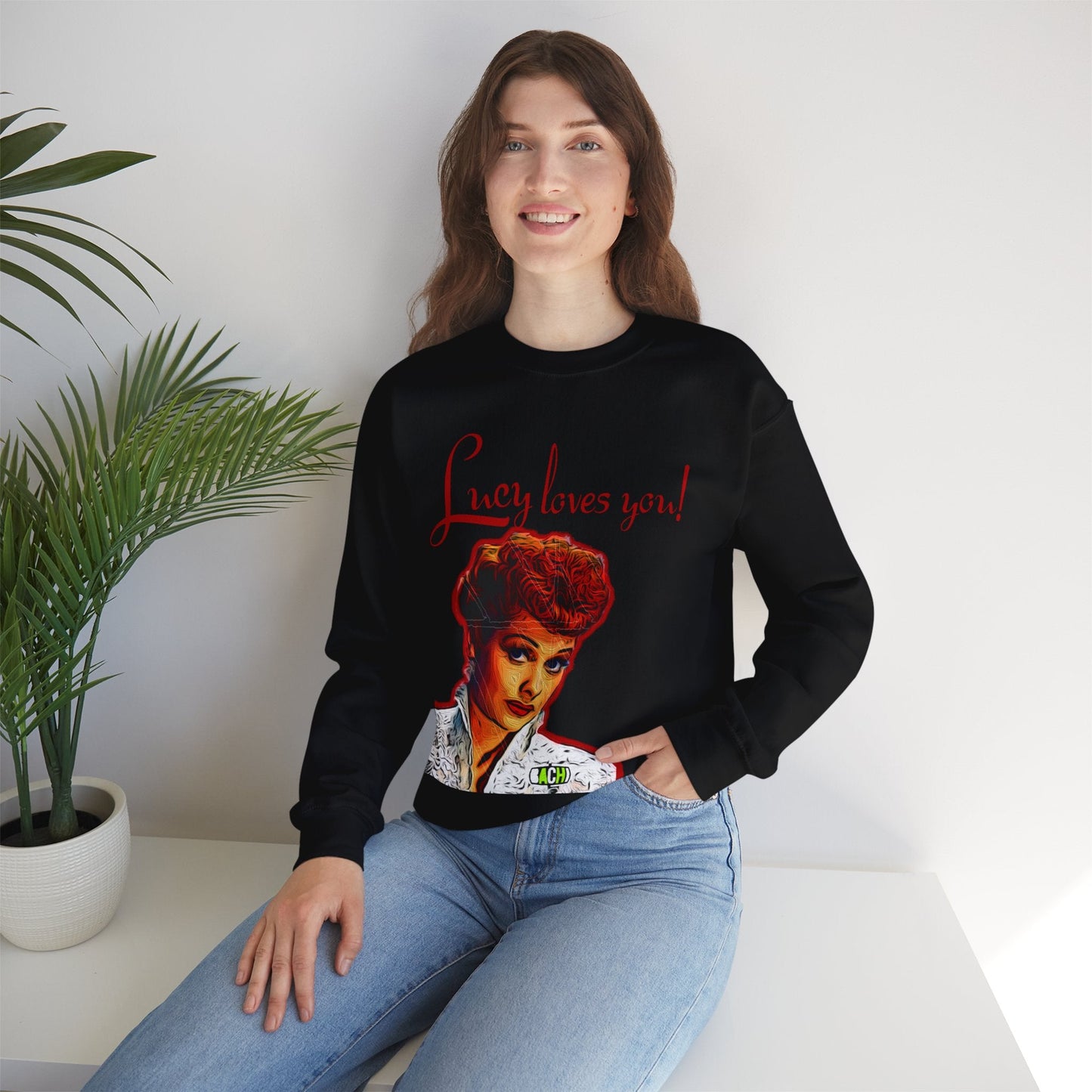 Unisex Sweatshirt Lucy Loves You Printify