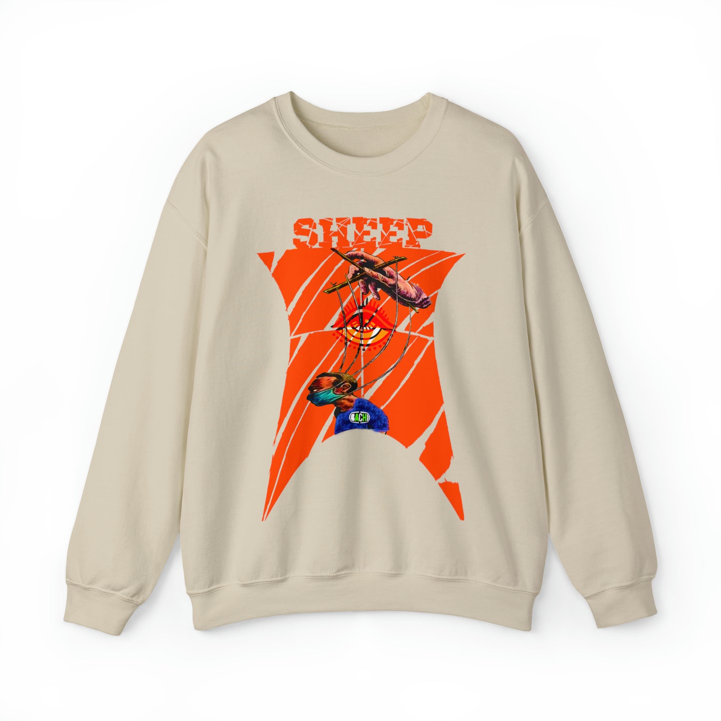 Unisex Sweatshirt Sheep And Puppet