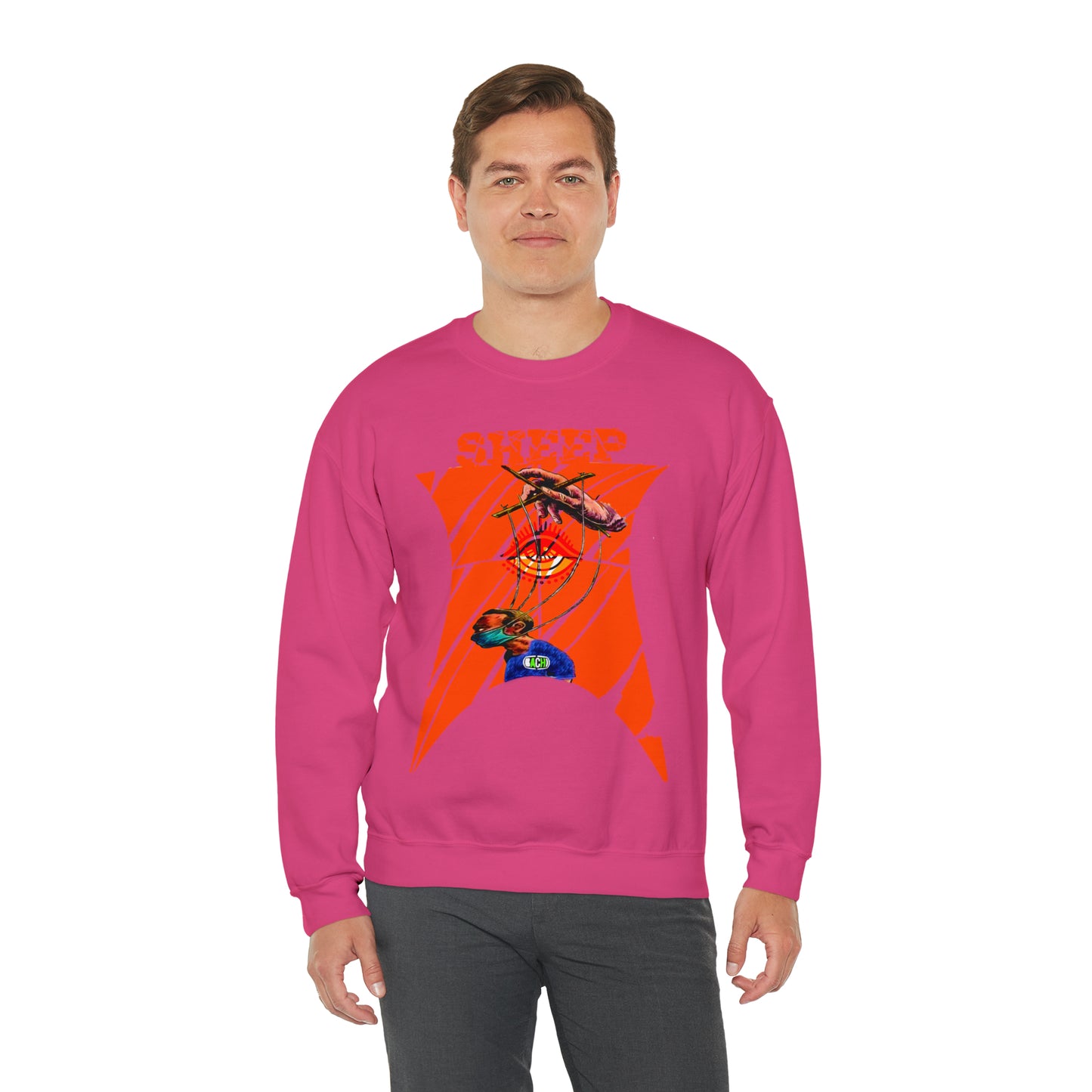 Unisex Sweatshirt Sheep And Puppet