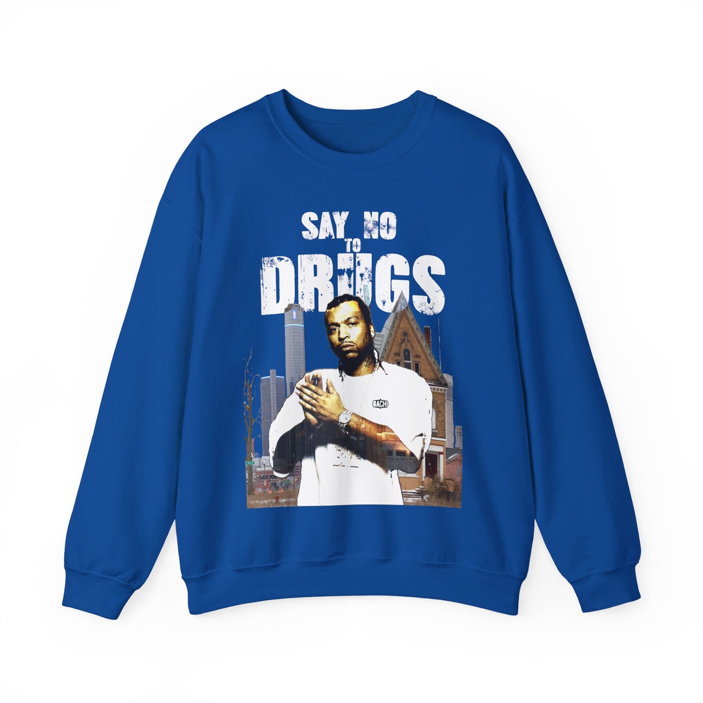 Unisex Crewneck Sweatshirt Big Meech BMF Say No To Drugs