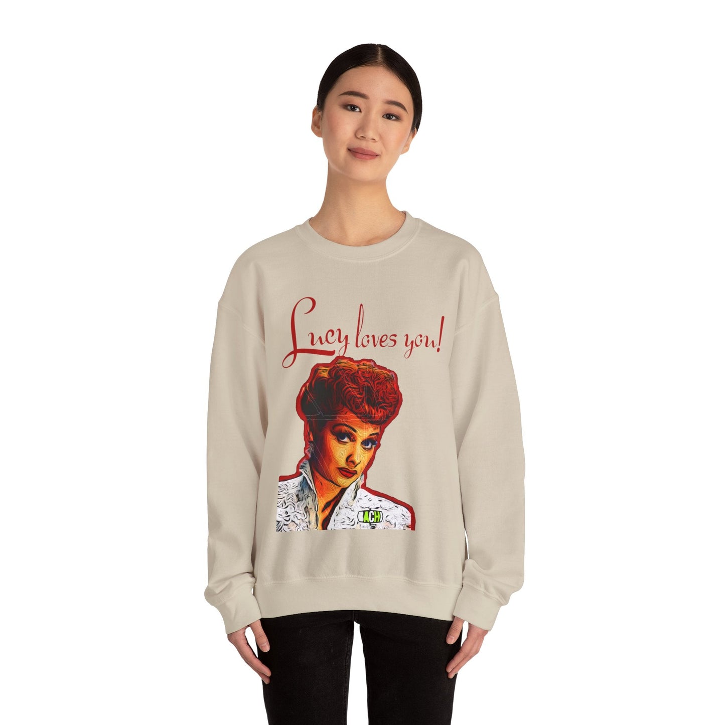 Unisex Sweatshirt Lucy Loves You Printify
