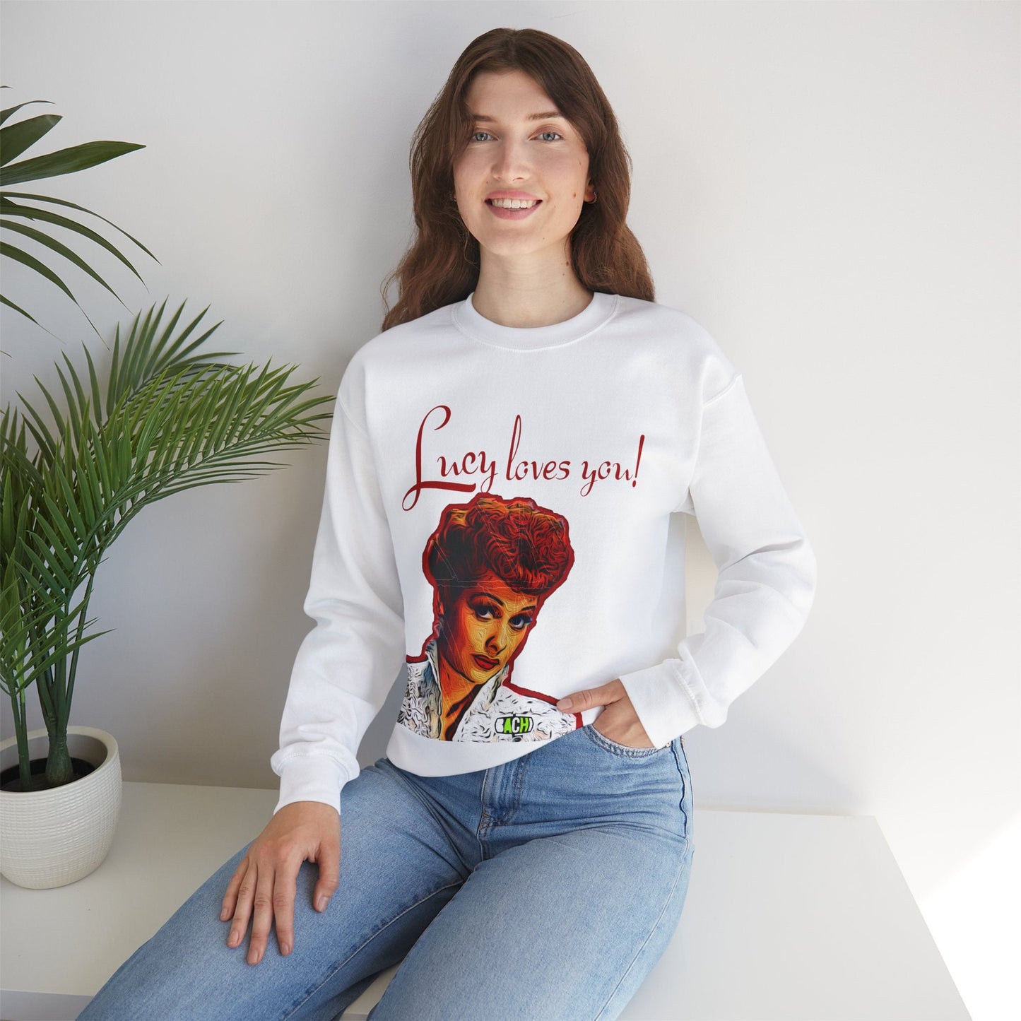 Unisex Sweatshirt Lucy Loves You Printify