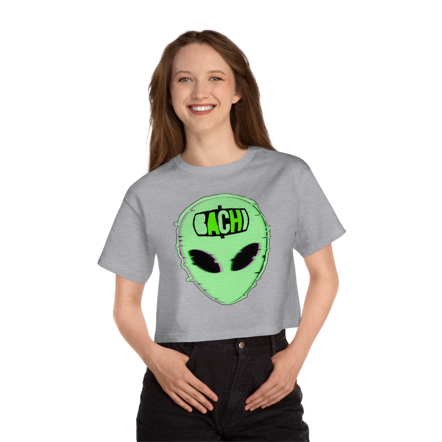 Women's Crop T-Shirt Alien Nation