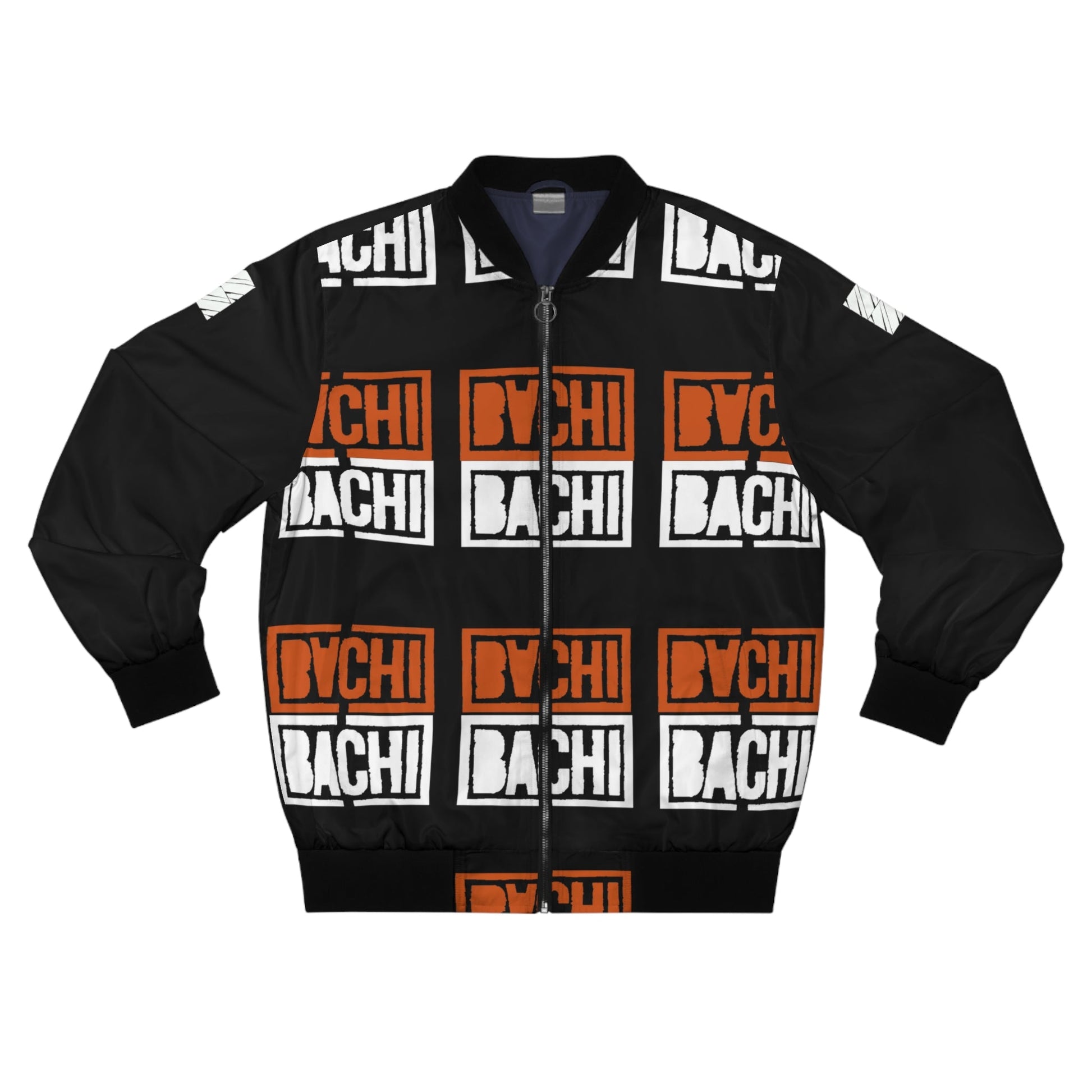 Men's AOP Bomber Jacket Bachi Tiled Print Printify