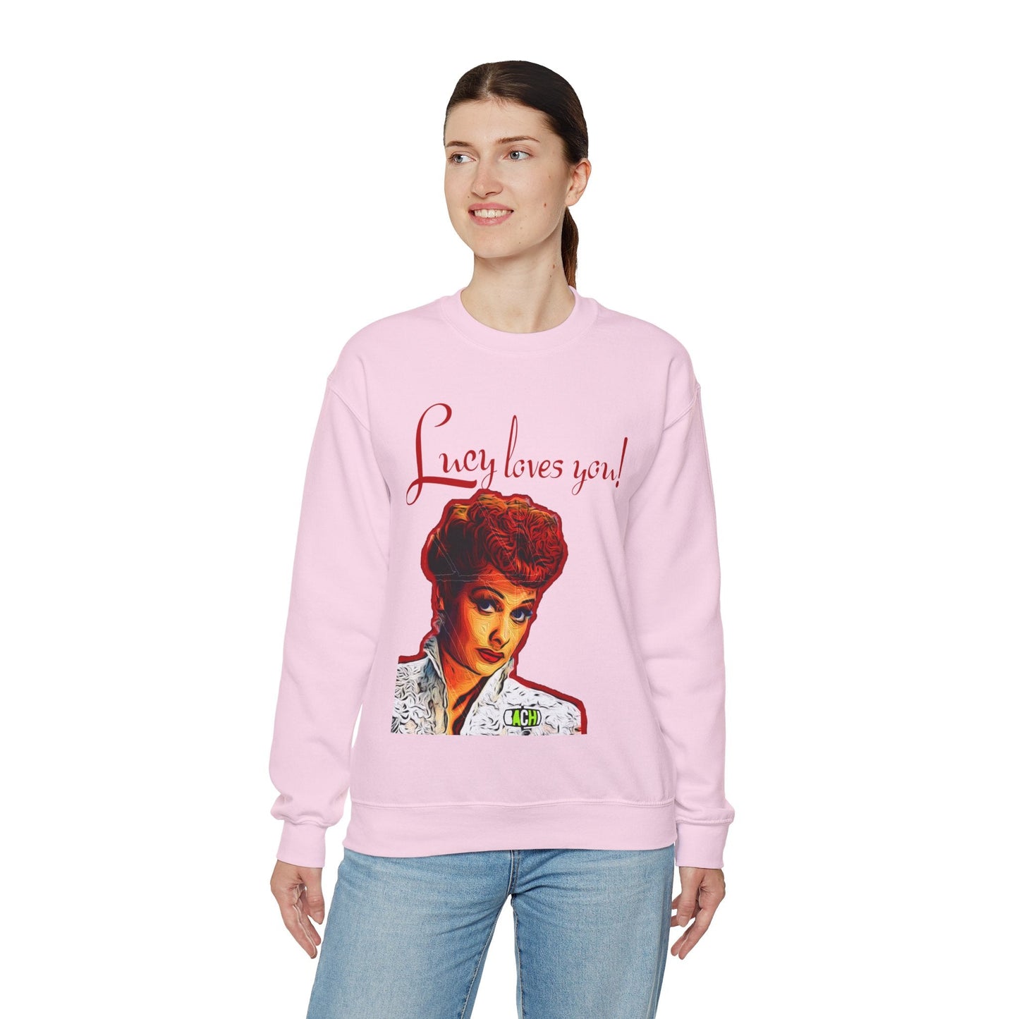 Unisex Sweatshirt Lucy Loves You Printify