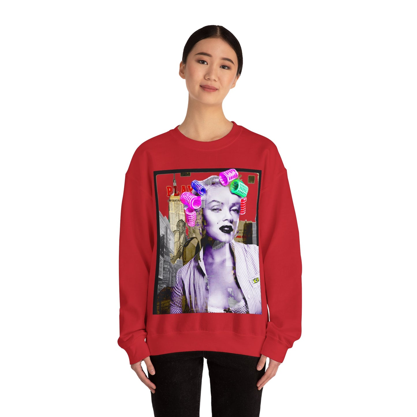 Unisex Sweatshirt Marilyn Monroe Rollers