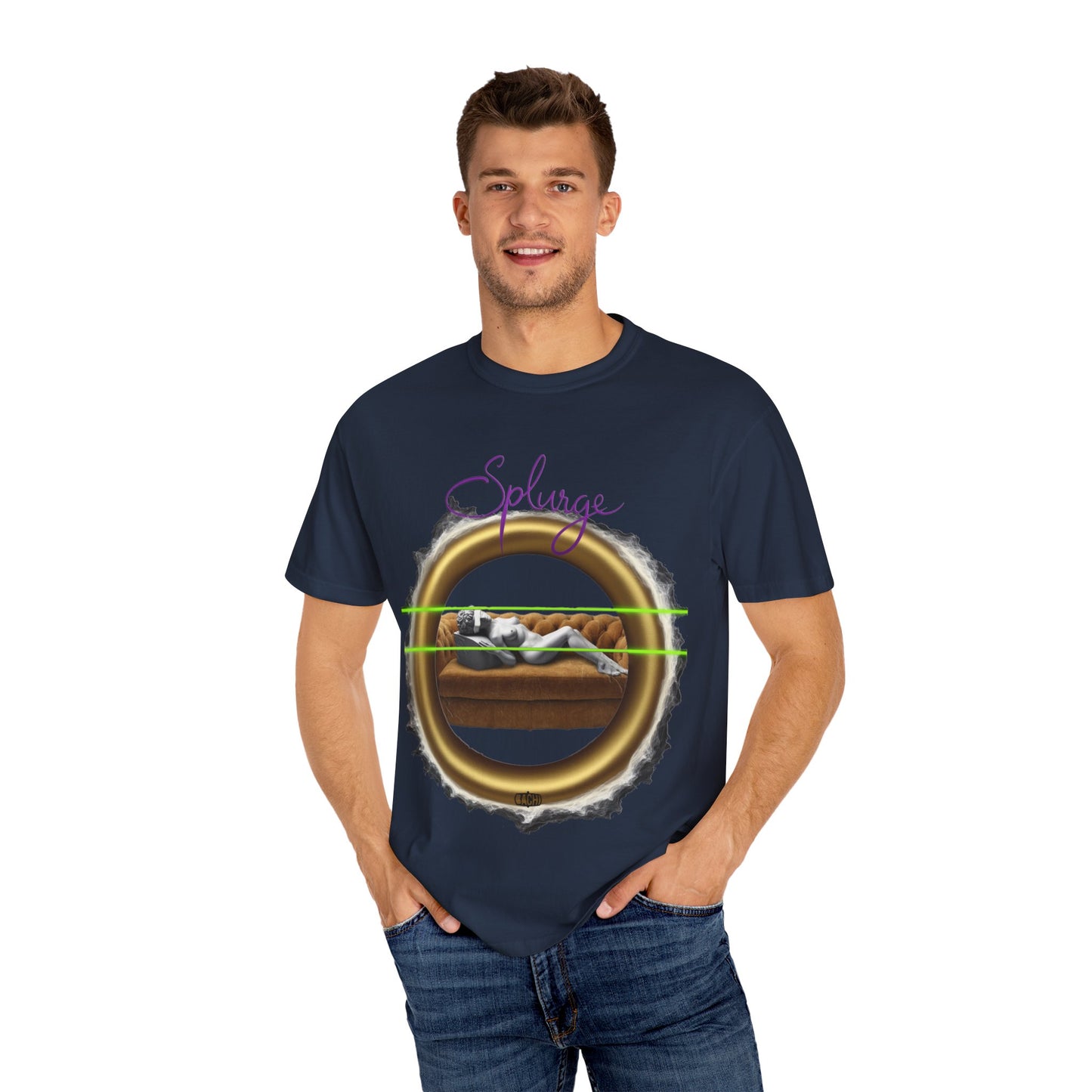 Splurge Artistic Statue Oversized T-shirt