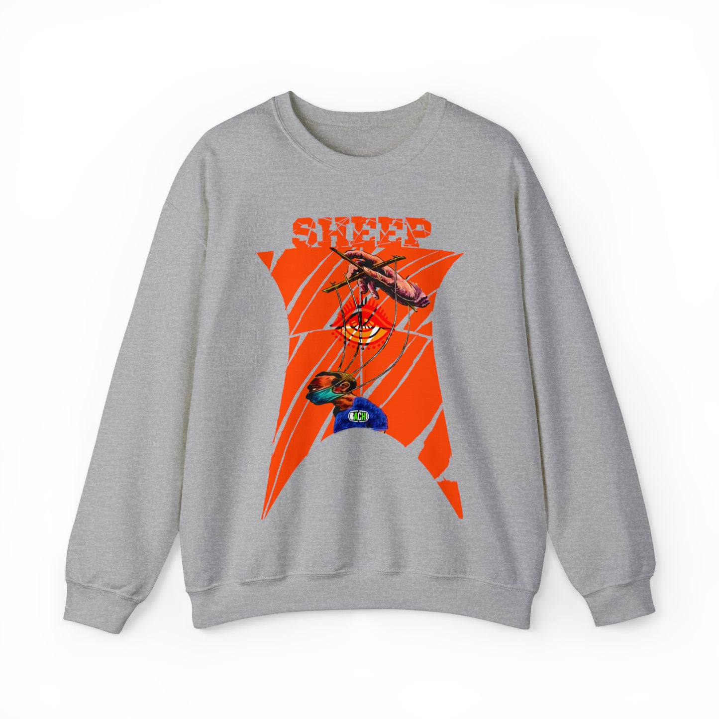 Unisex Sweatshirt Sheep And Puppet