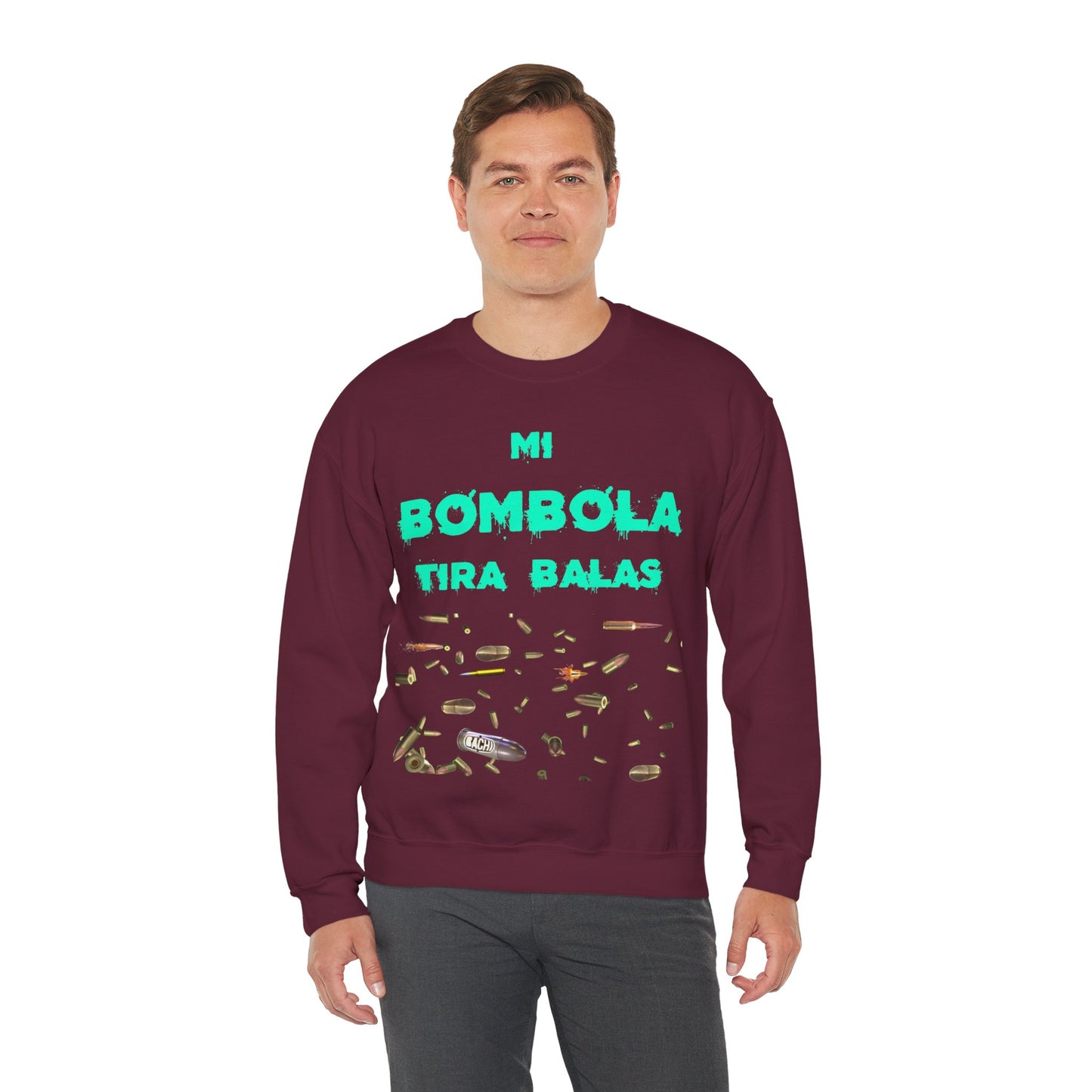 Unisex Sweatshirt Mi Bombola Tira Balas