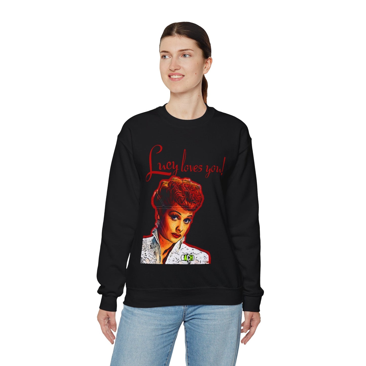 Unisex Sweatshirt Lucy Loves You Printify