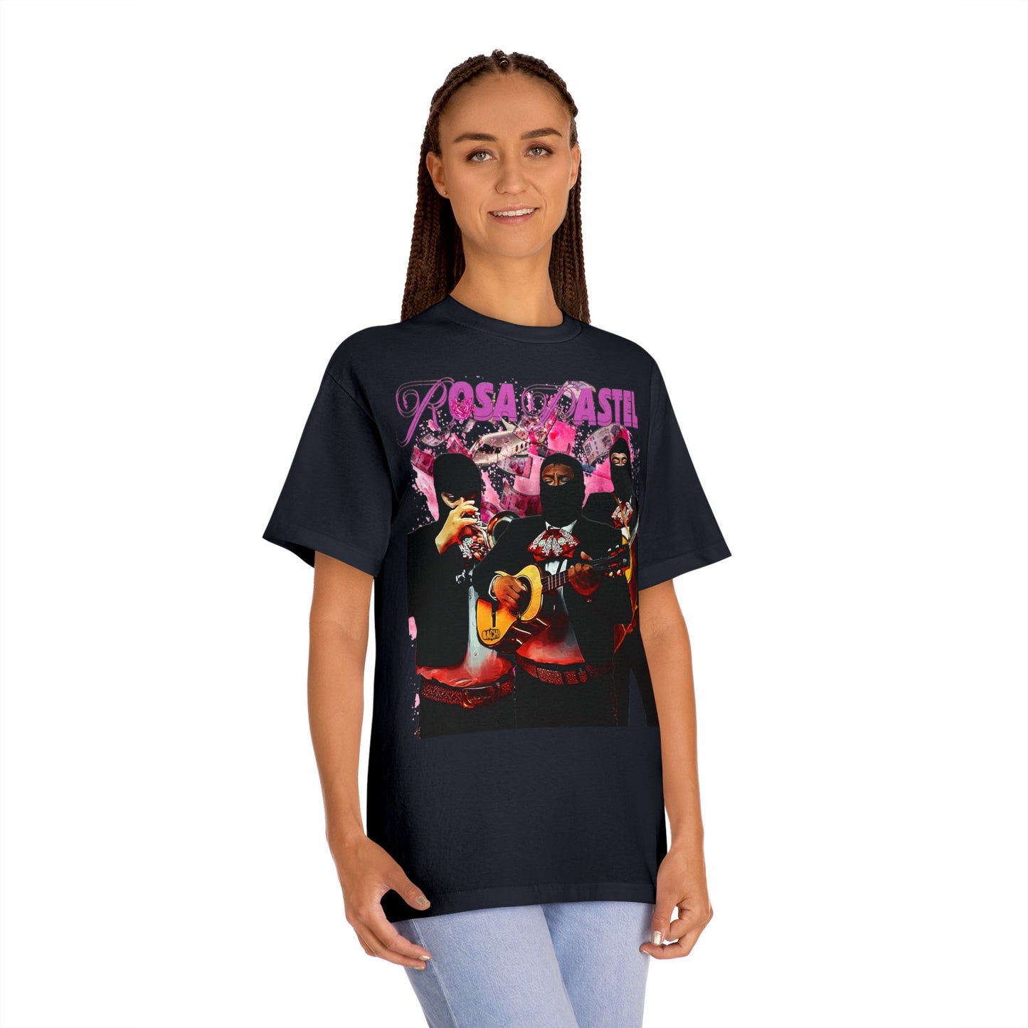 Unisex T-shirt Rosa Pastel Peso Pluma