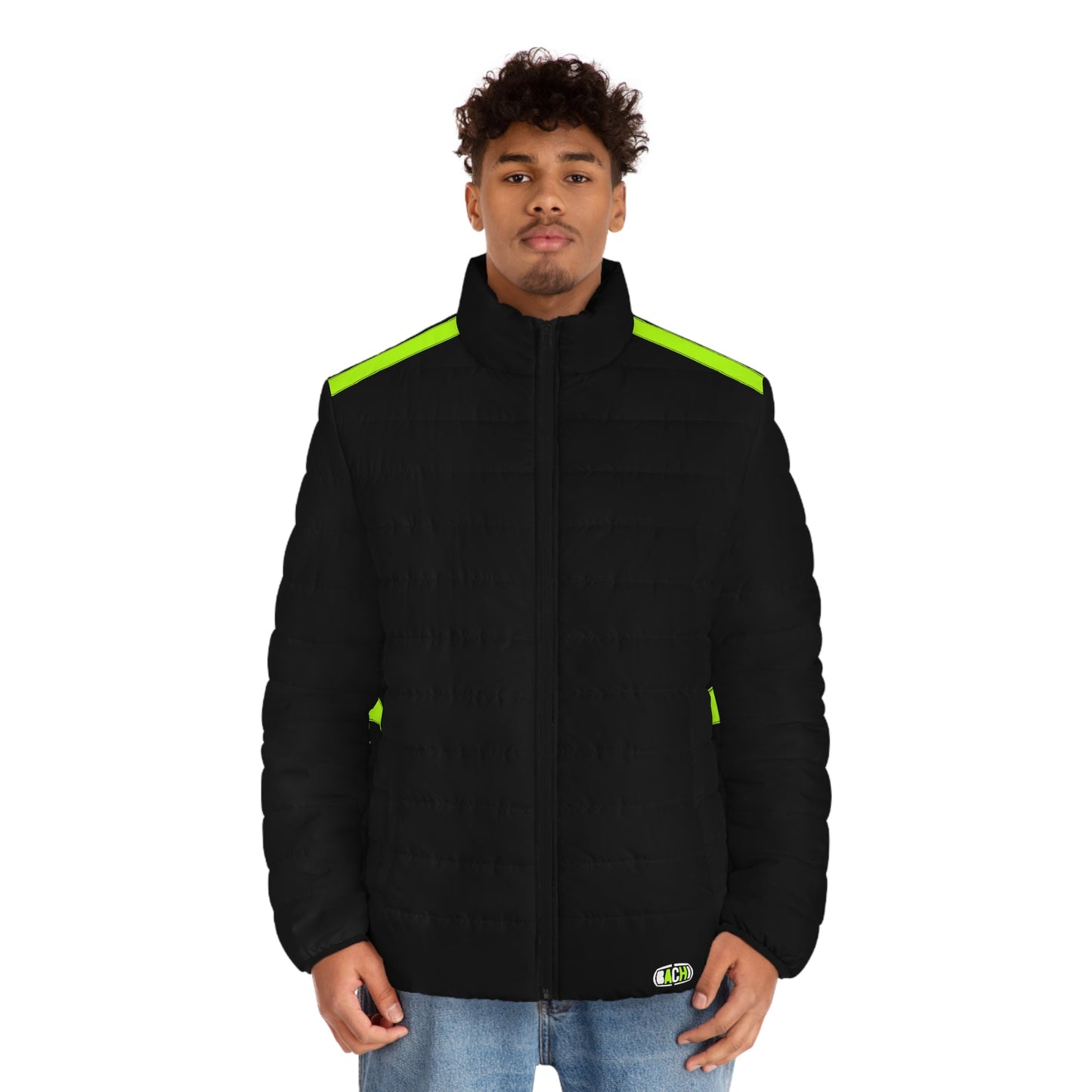 Men's Puffer Jacket  Bachi 2 Stripe Printify