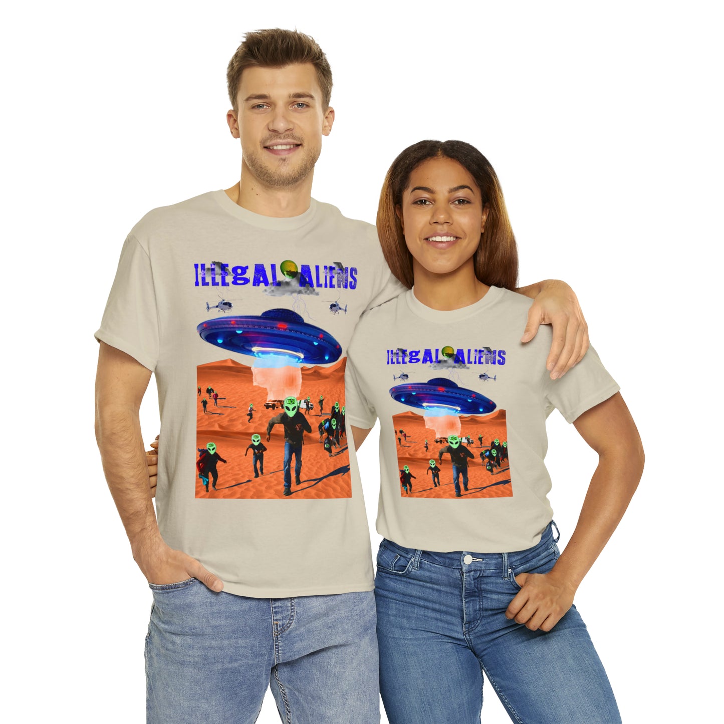 Unisex T-Shirt Illegal Aliens Alien Invasion