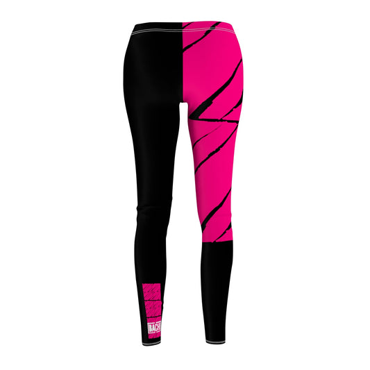 Women's Casual Leggings Bachi Pink Square Printify
