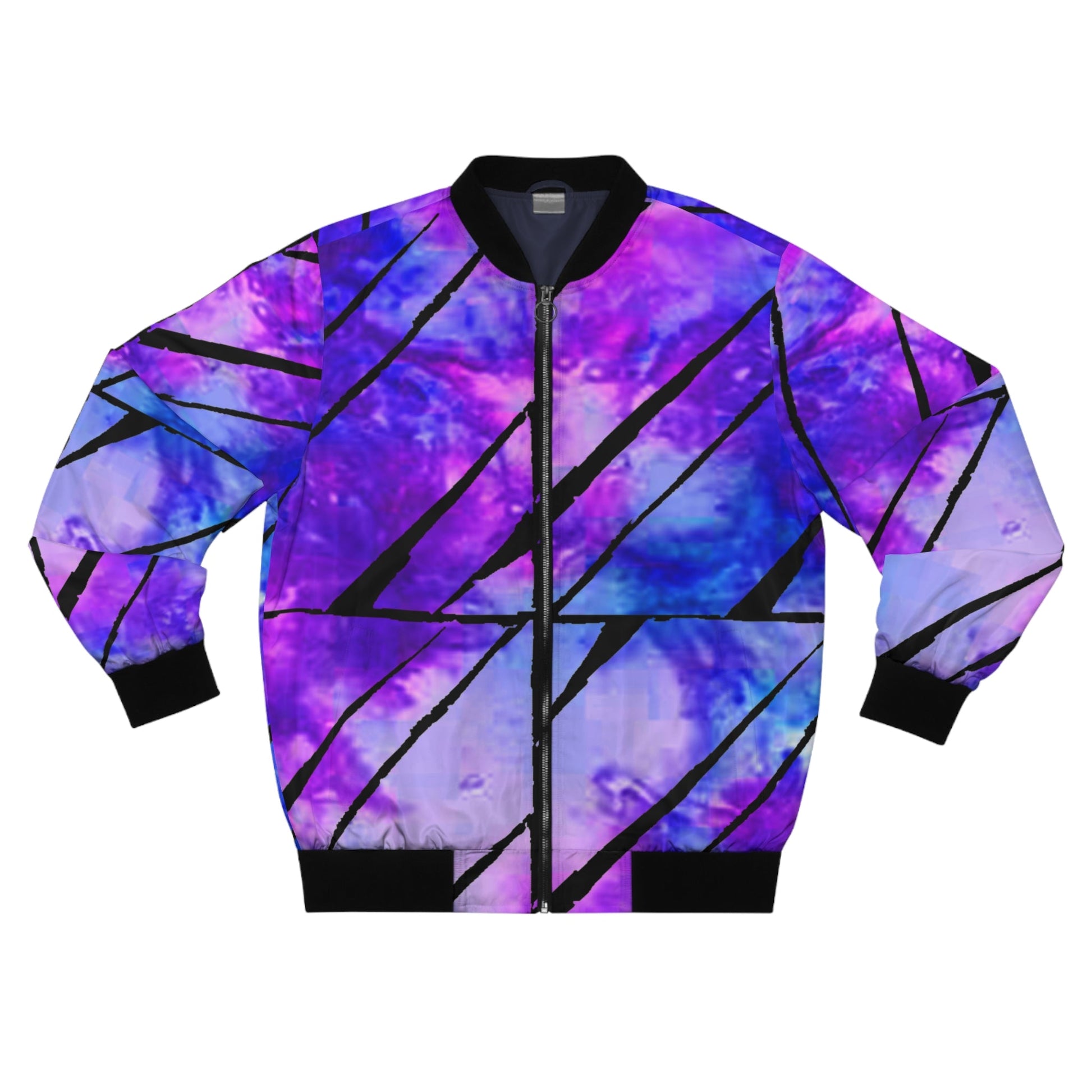 Men's Bomber Jacket Tie Dye Purple Dream Printify