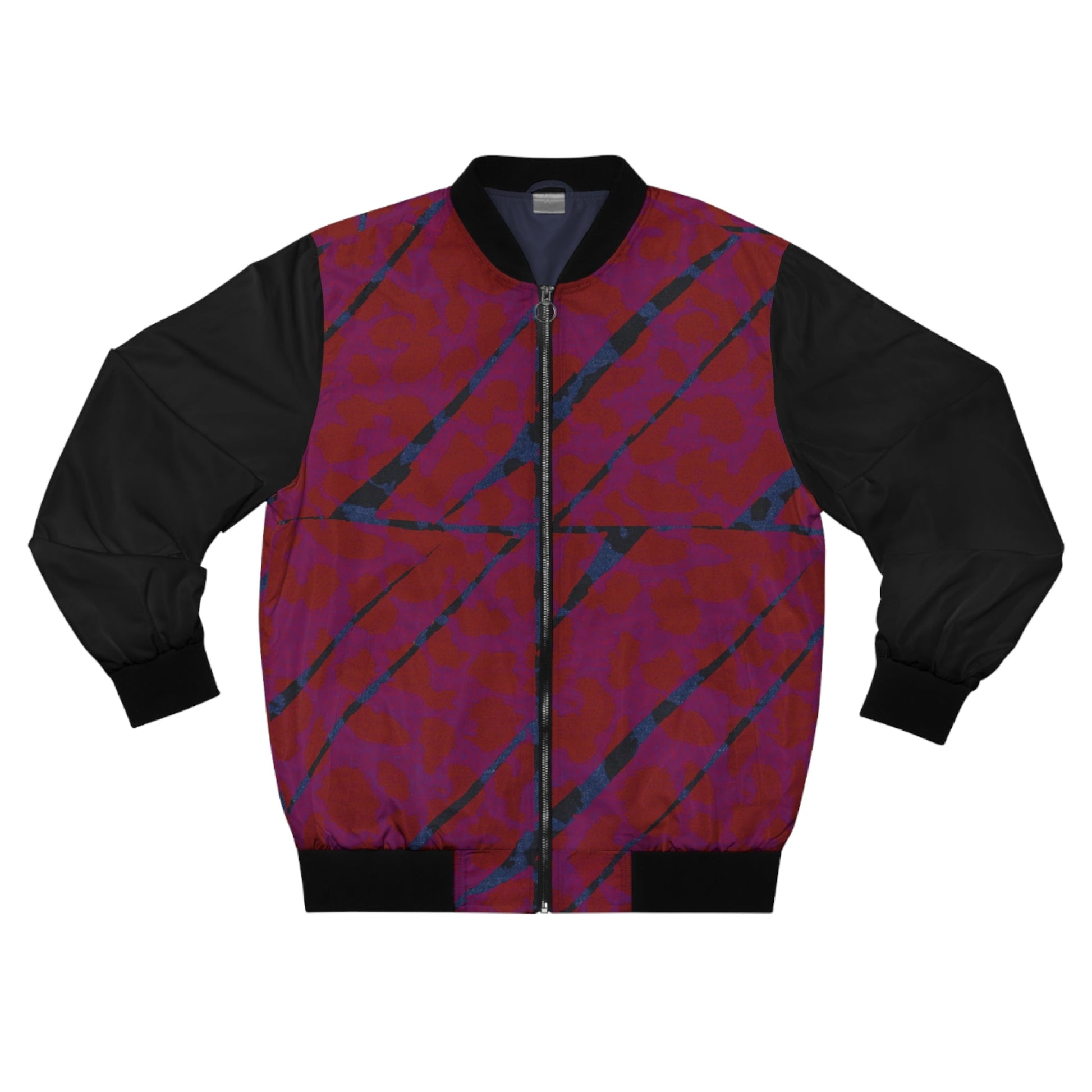 Unisex Bomber Jacket Bachi Red Blue Printify