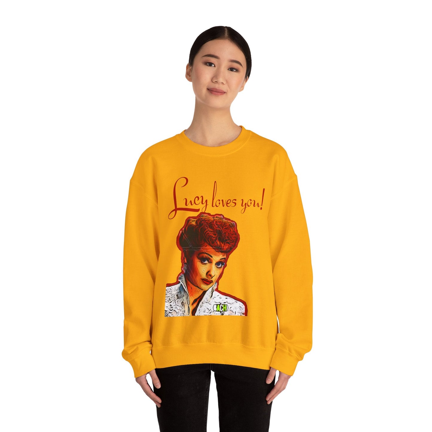 Unisex Sweatshirt Lucy Loves You Printify