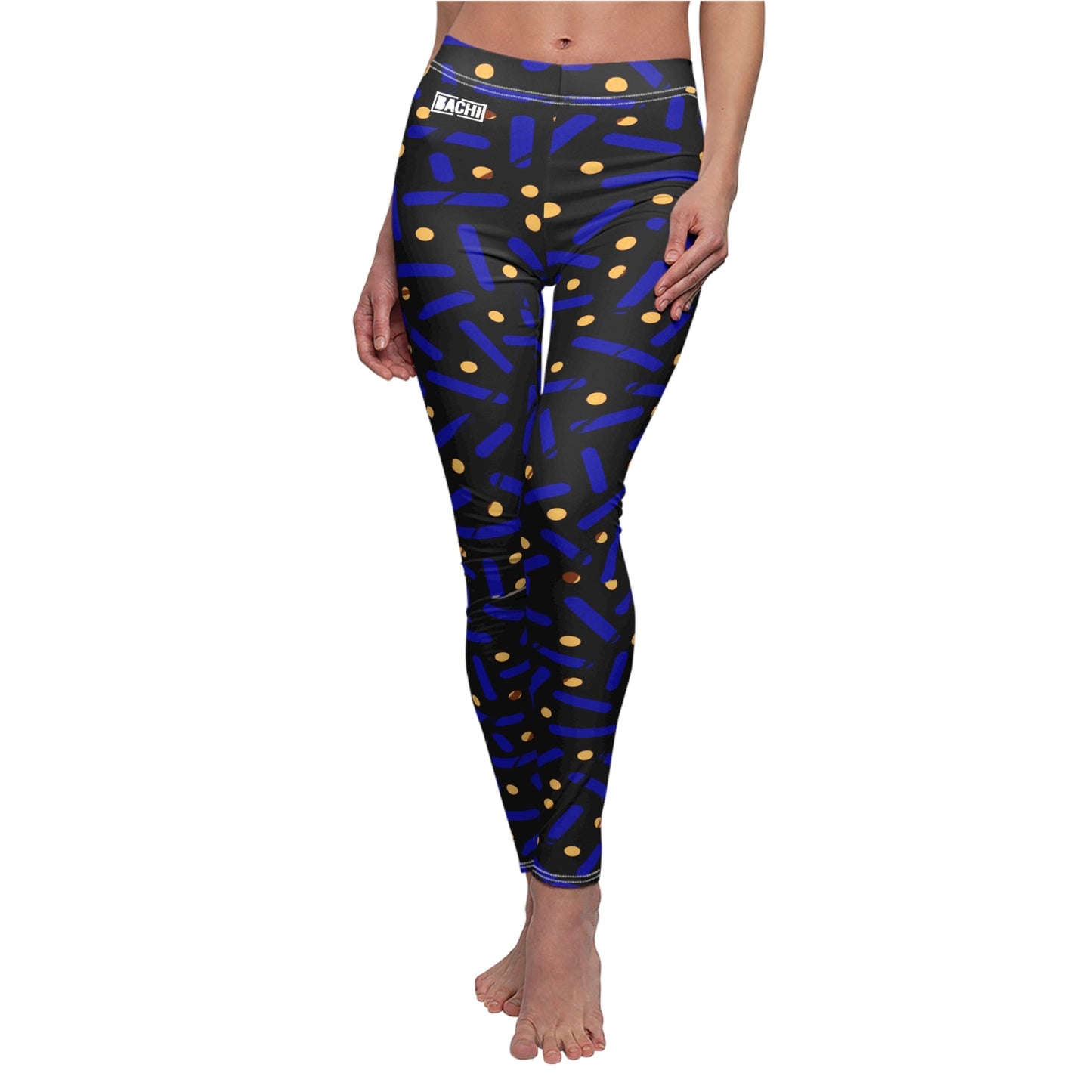 Women's Casual Leggings Bachi Blue Pill Printify