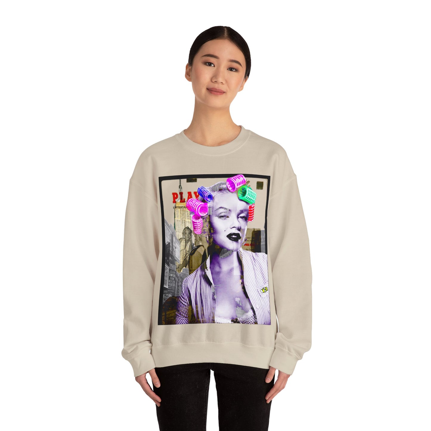 Unisex Sweatshirt Marilyn Monroe Rollers