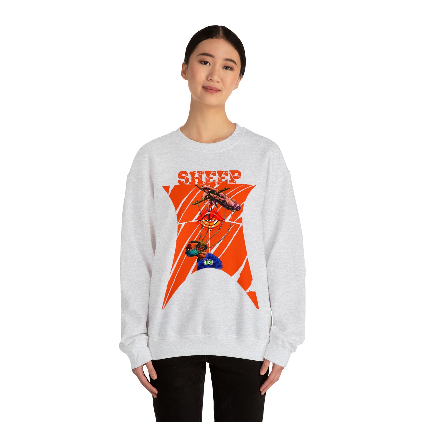 Unisex Sweatshirt Sheep And Puppet