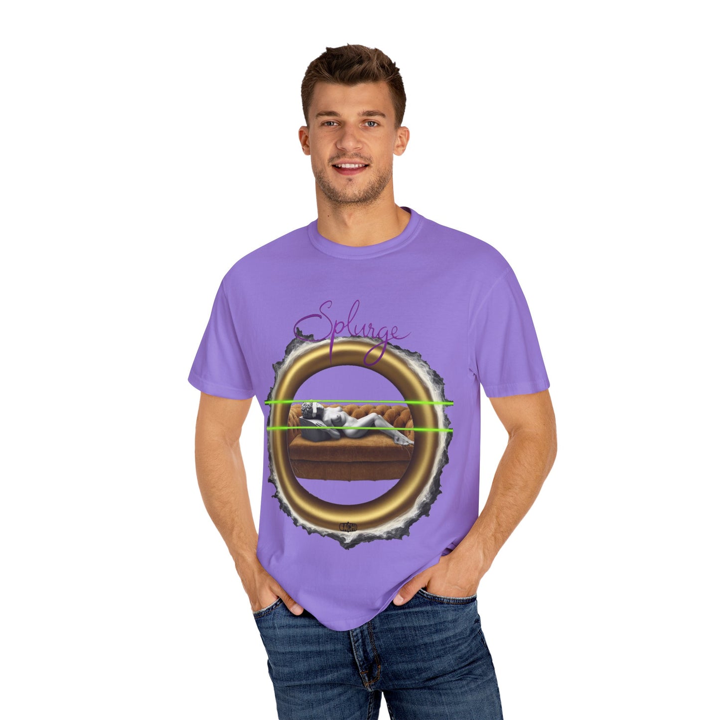 Splurge Artistic Statue Oversized T-shirt
