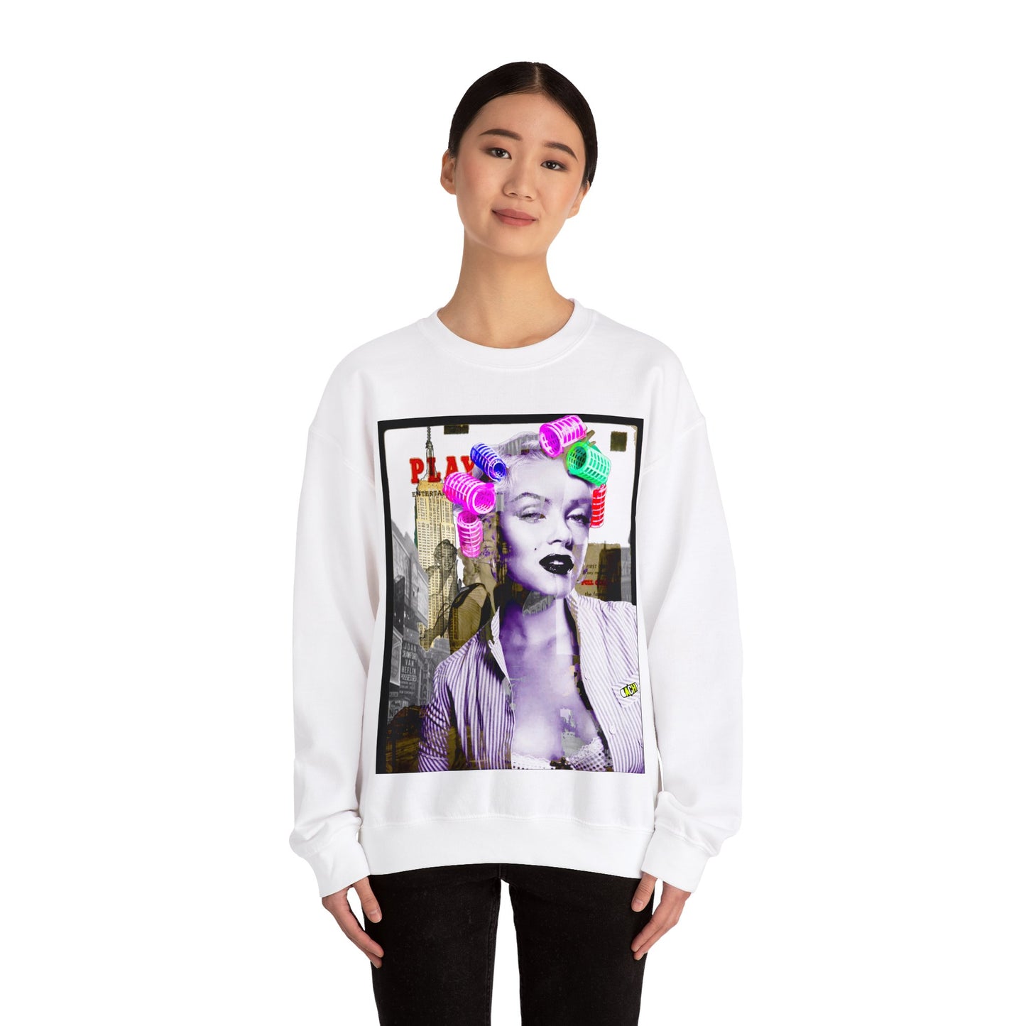 Unisex Sweatshirt Marilyn Monroe Rollers