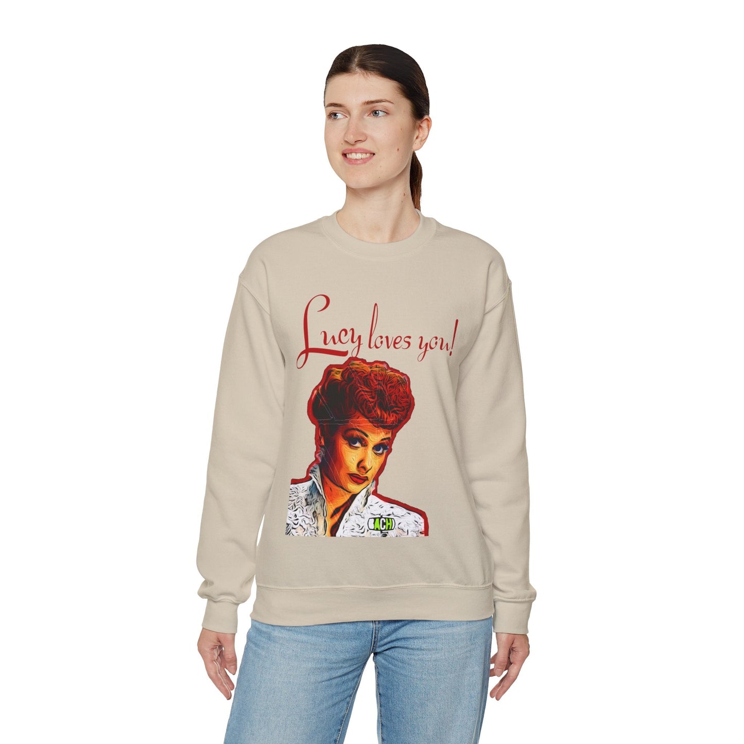 Unisex Sweatshirt Lucy Loves You Printify