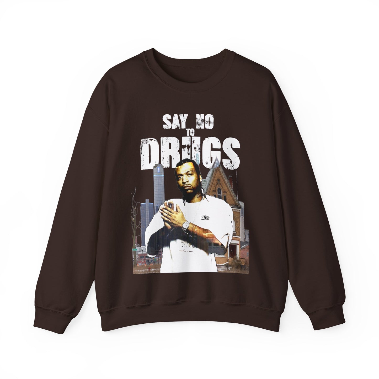 Unisex Crewneck Sweatshirt Big Meech BMF Say No To Drugs