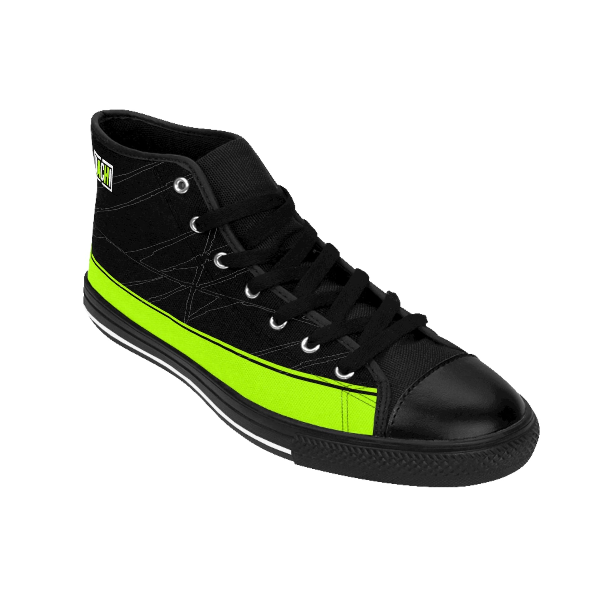 Men's High-top Sneakers Bachi 2 Tone Dripper Printify