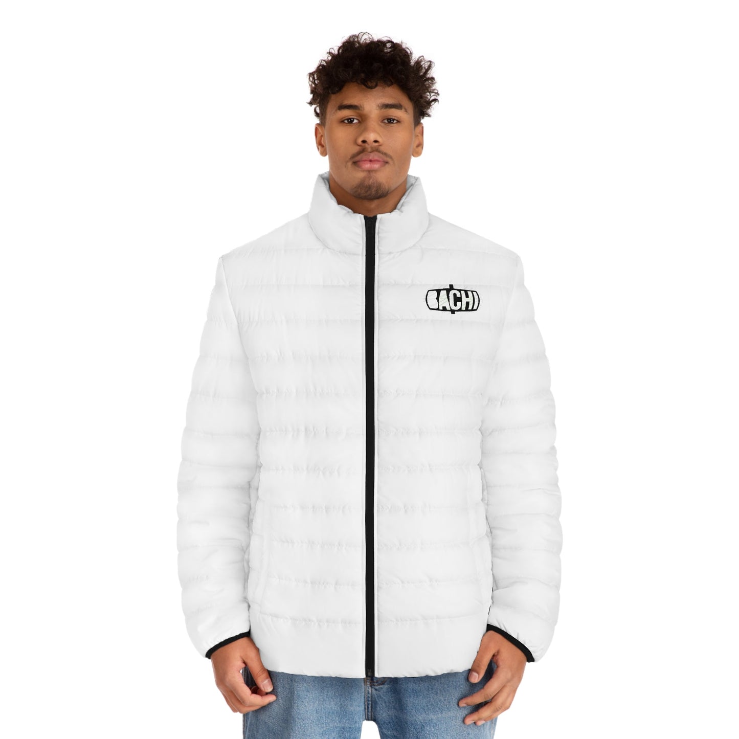 Men's Puffer Jacket (AOP) Bachi 6ix Toronto Skyline Printify