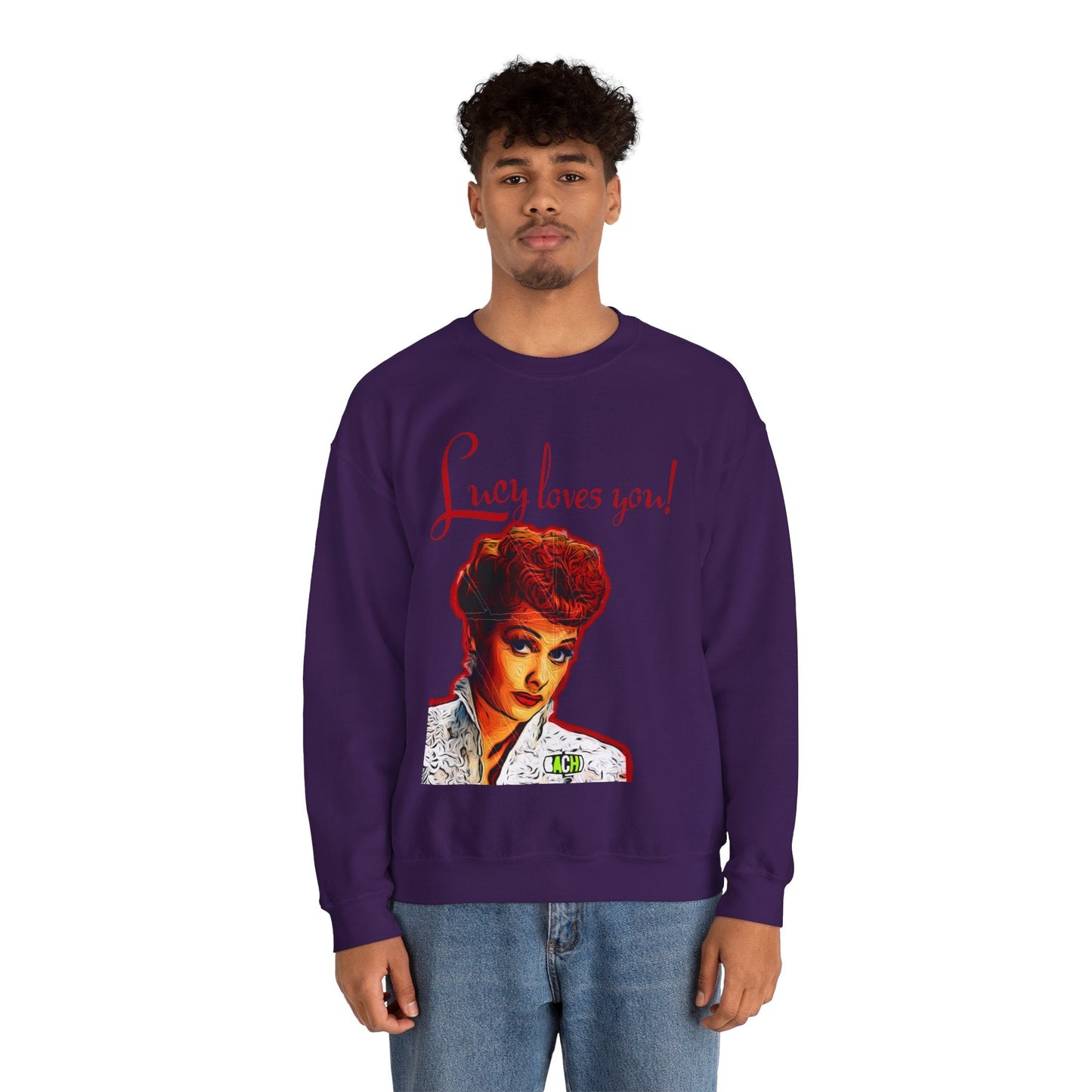 Unisex Sweatshirt Lucy Loves You Printify