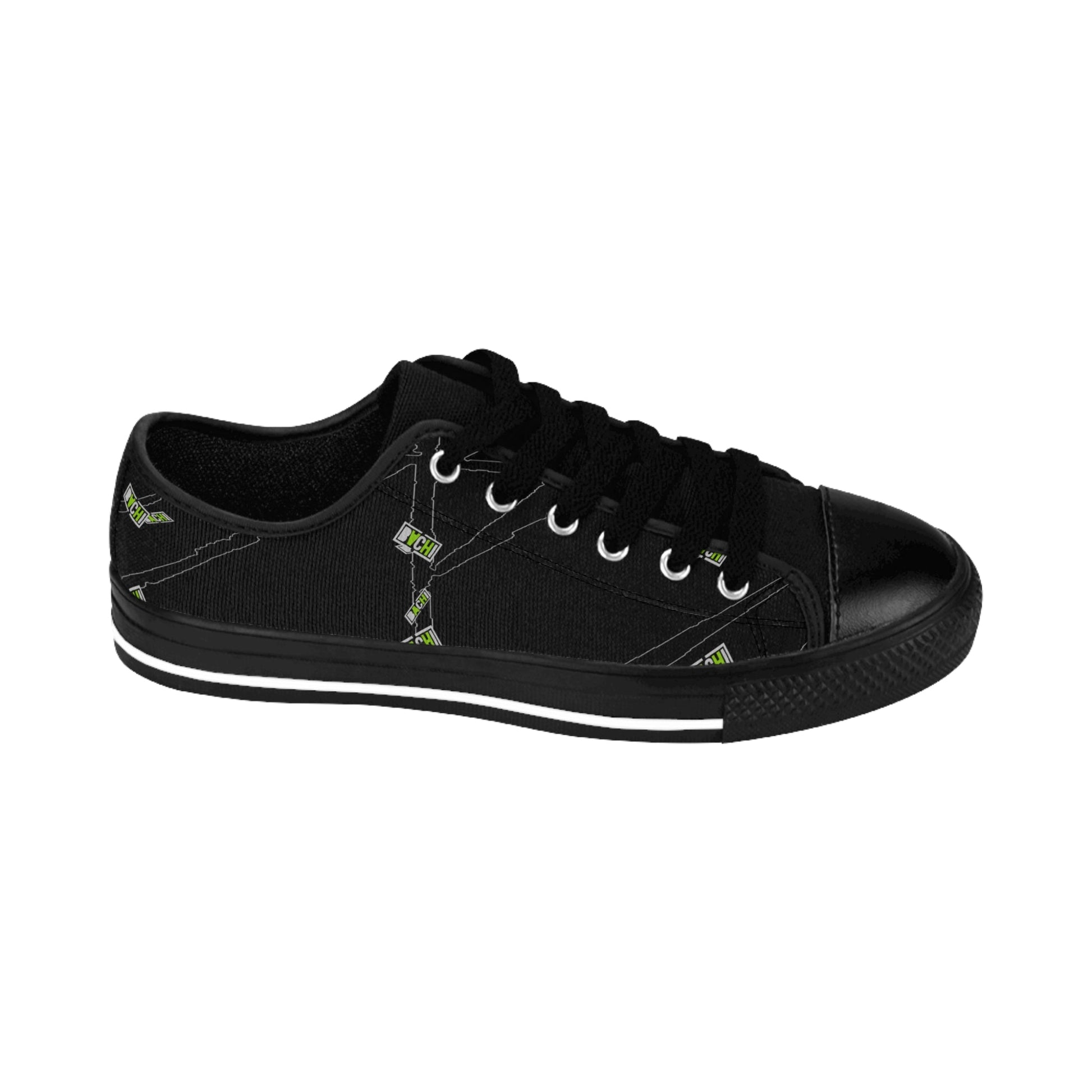 Women's Sneakers Bachi All Over Black Tone Printify