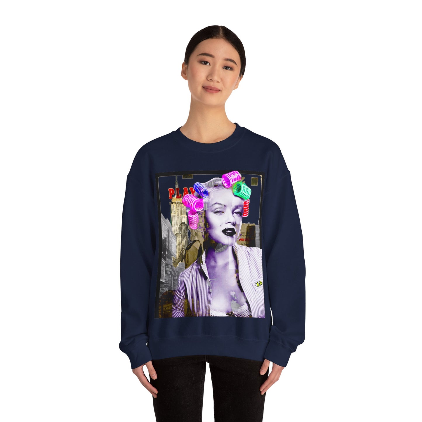 Unisex Sweatshirt Marilyn Monroe Rollers