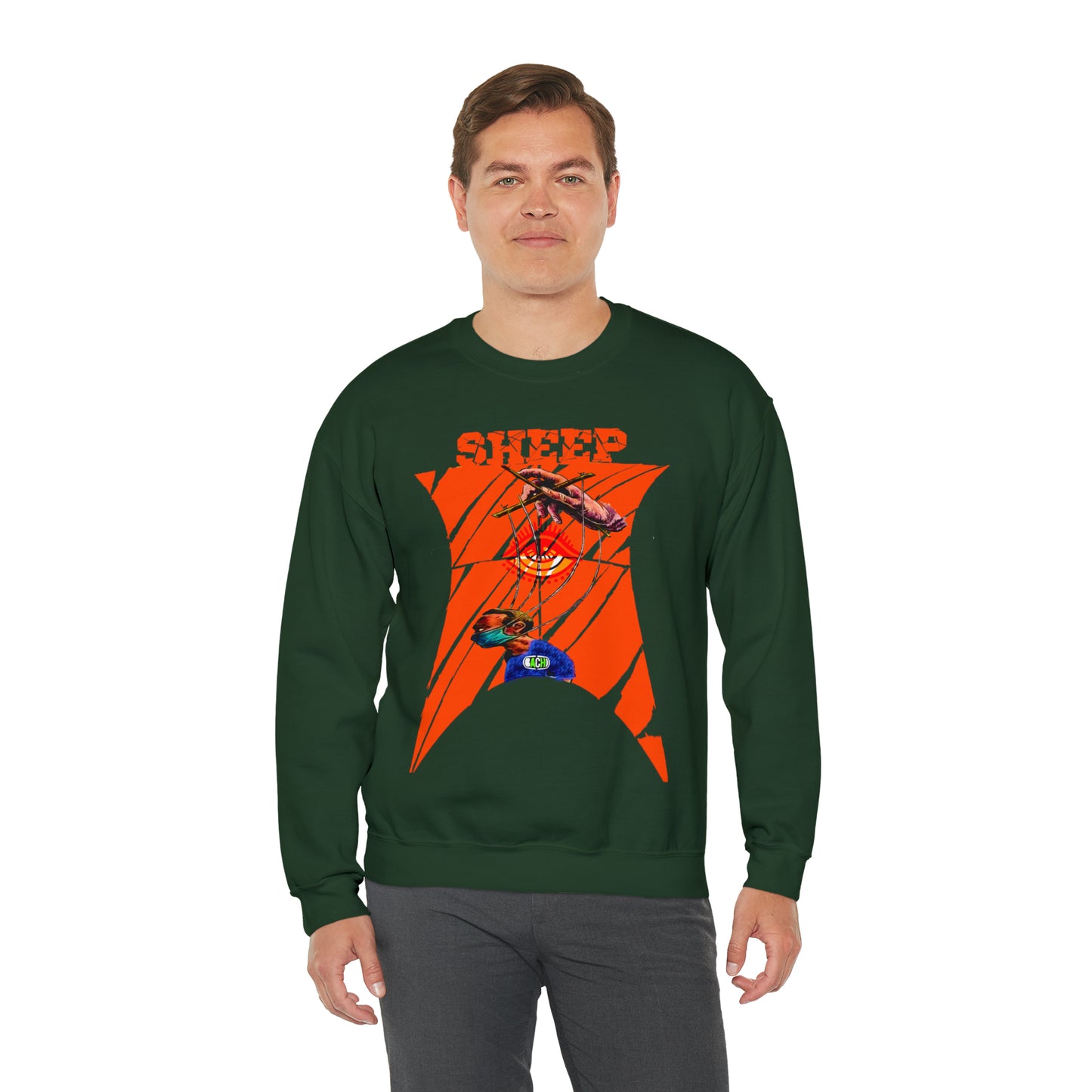 Unisex Sweatshirt Sheep And Puppet