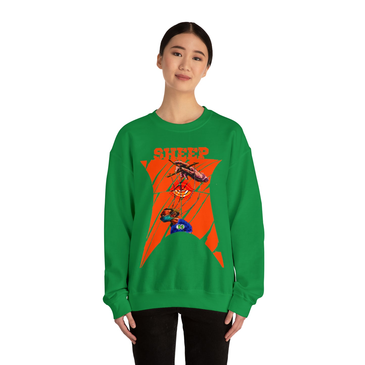Unisex Sweatshirt Sheep And Puppet