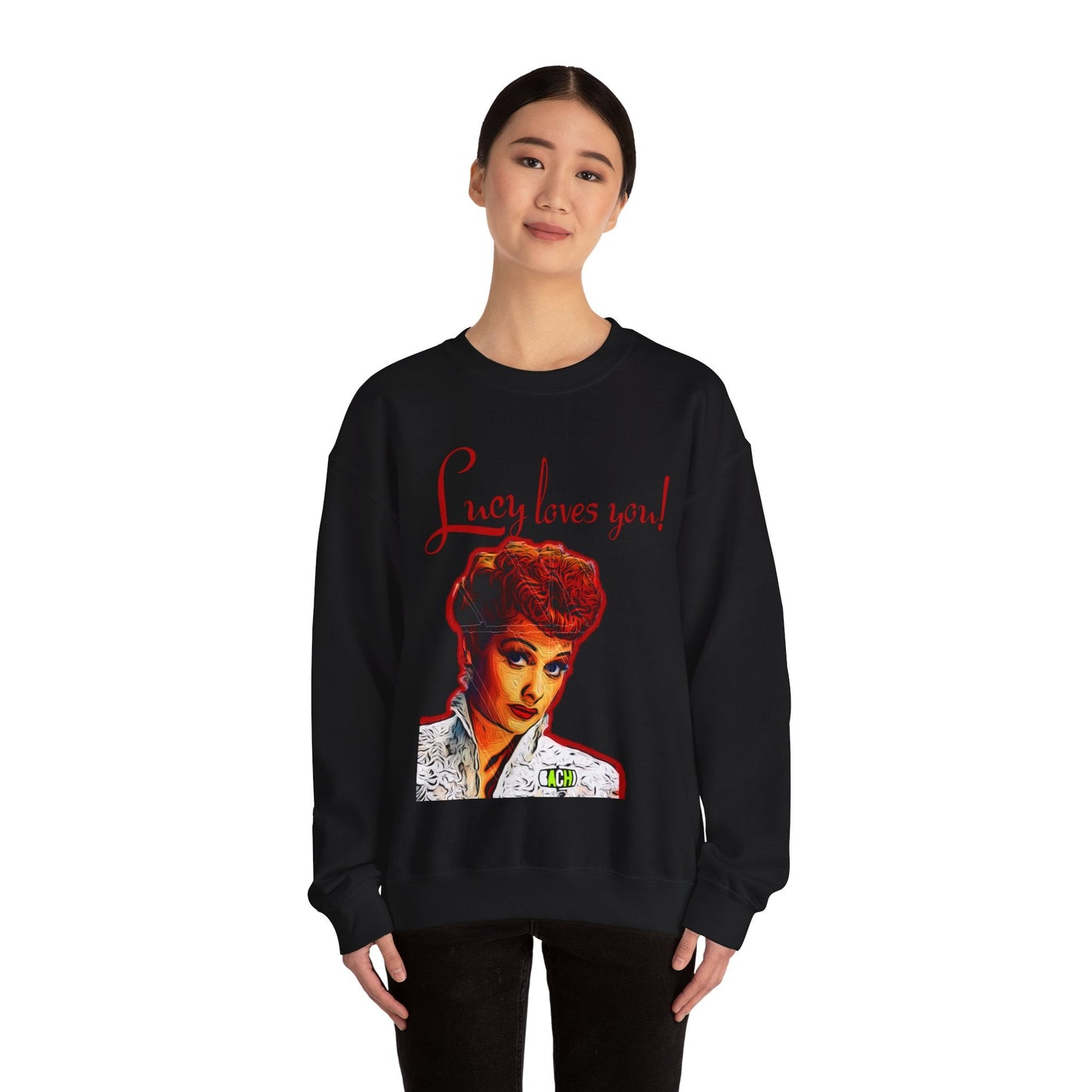 Unisex Sweatshirt Lucy Loves You Printify