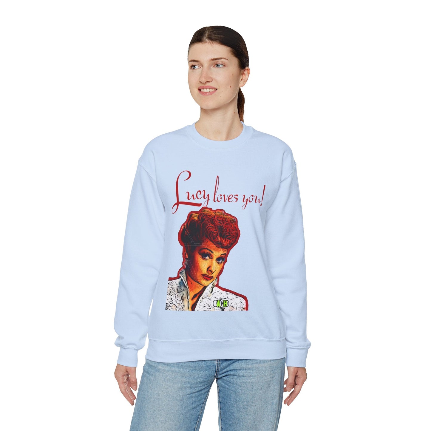 Unisex Sweatshirt Lucy Loves You Printify