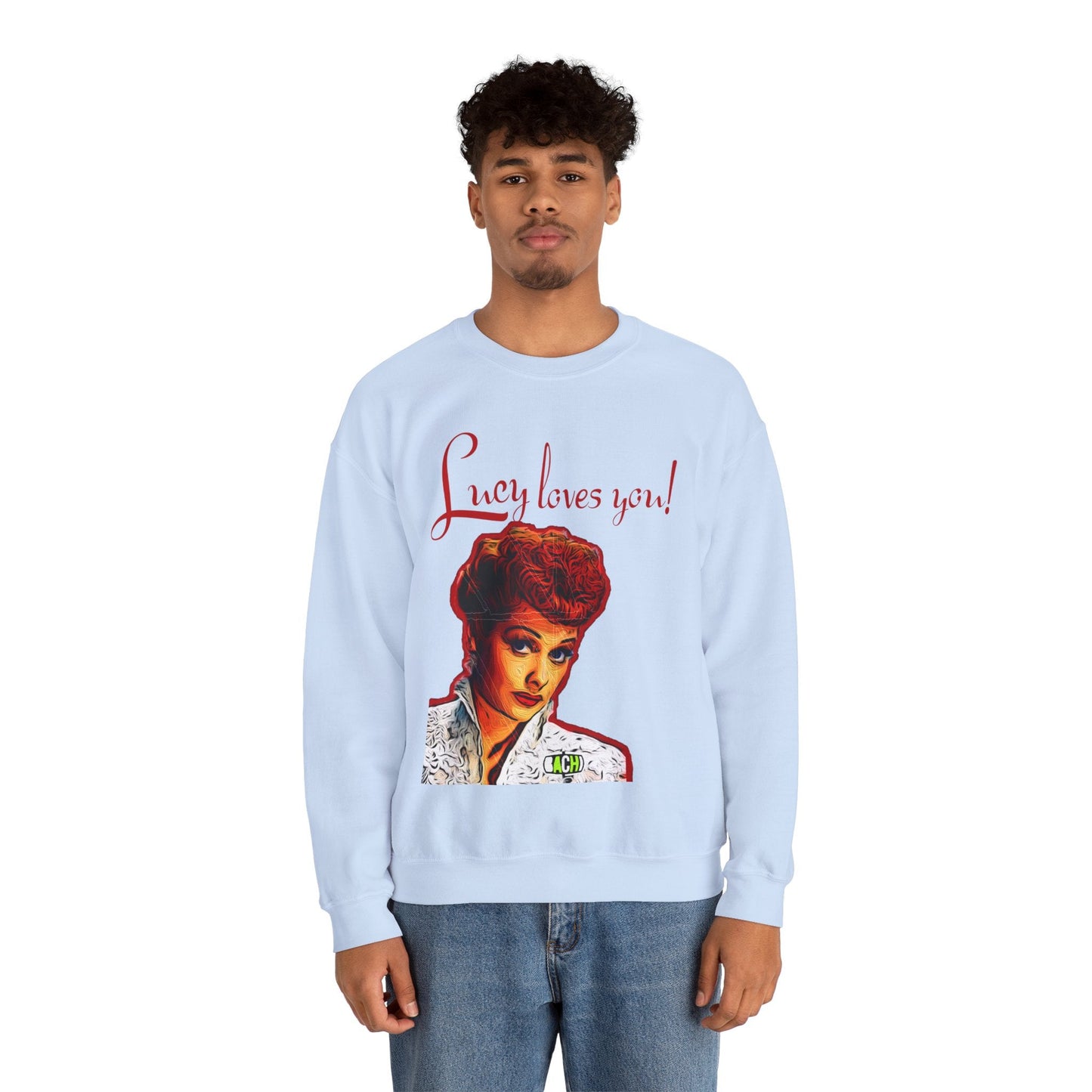 Unisex Sweatshirt Lucy Loves You Printify