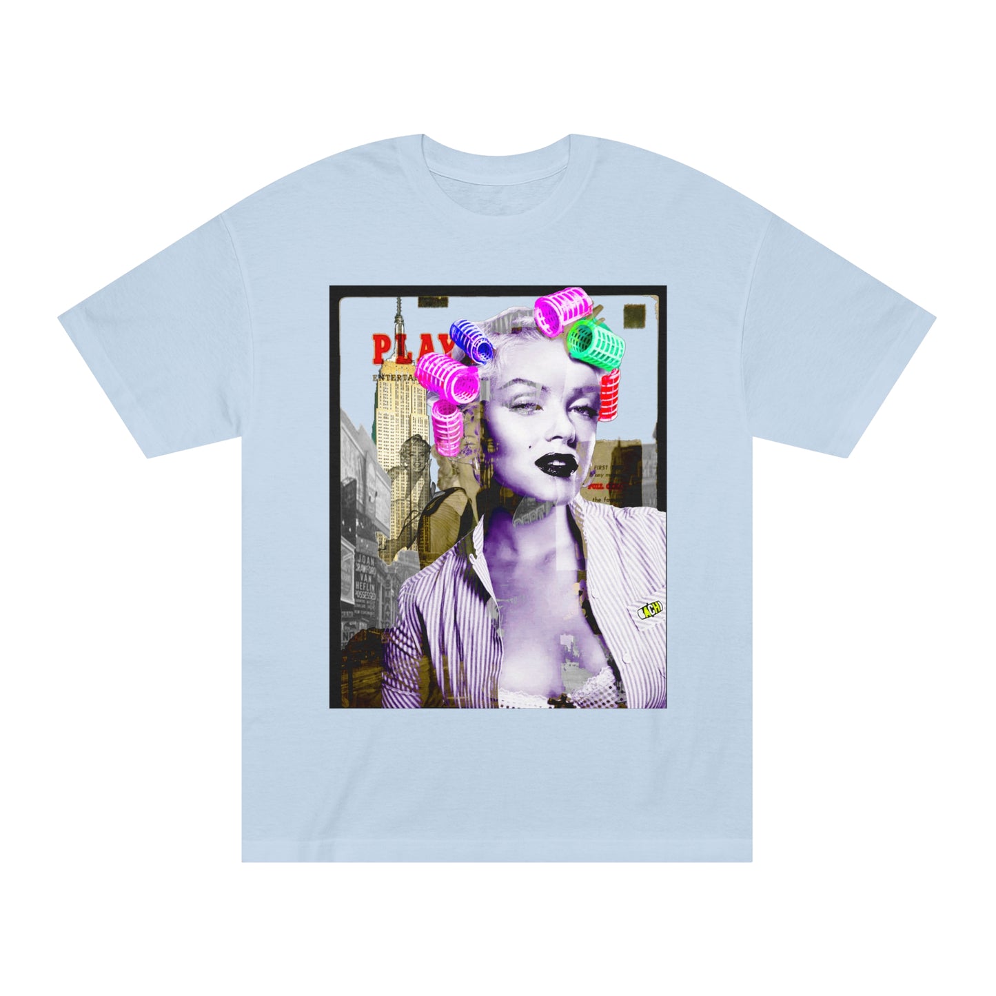 Unisex T-shirt Marilyn Monroe Pink Rollers