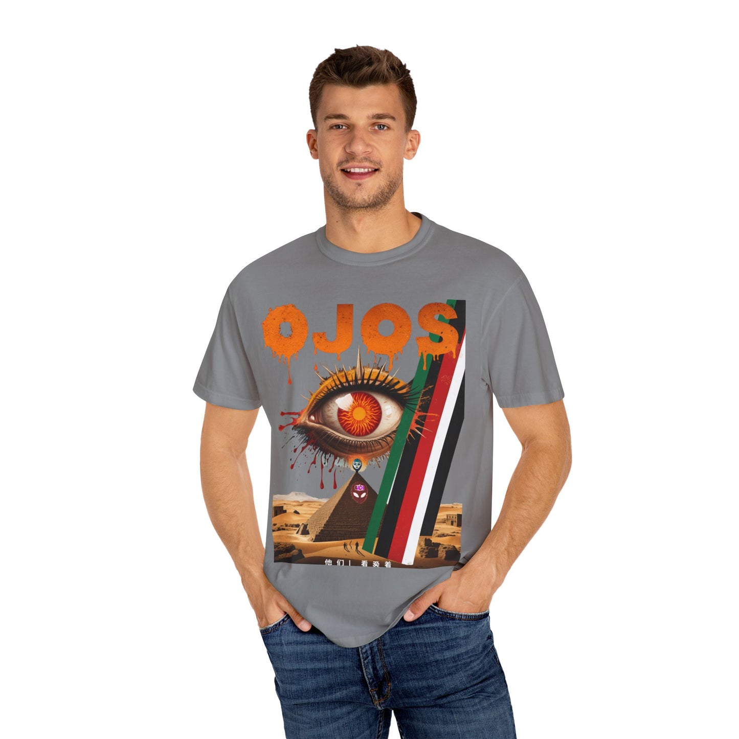 Unisex T-shirt Ojos Third Eye Pyramid