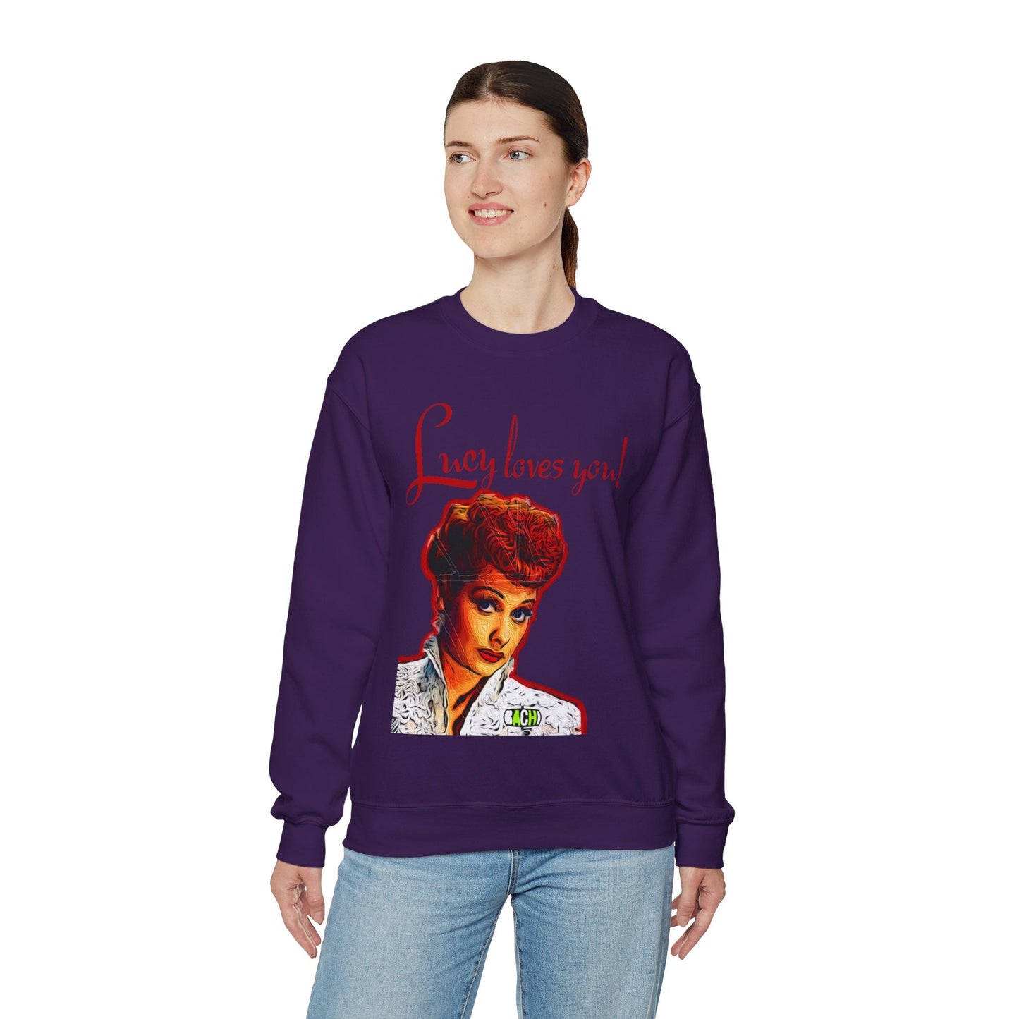 Unisex Sweatshirt Lucy Loves You Printify