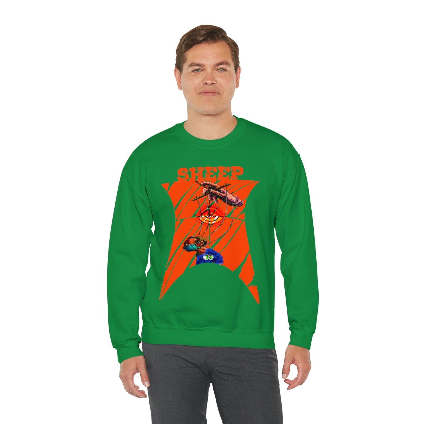 Unisex Sweatshirt Sheep And Puppet