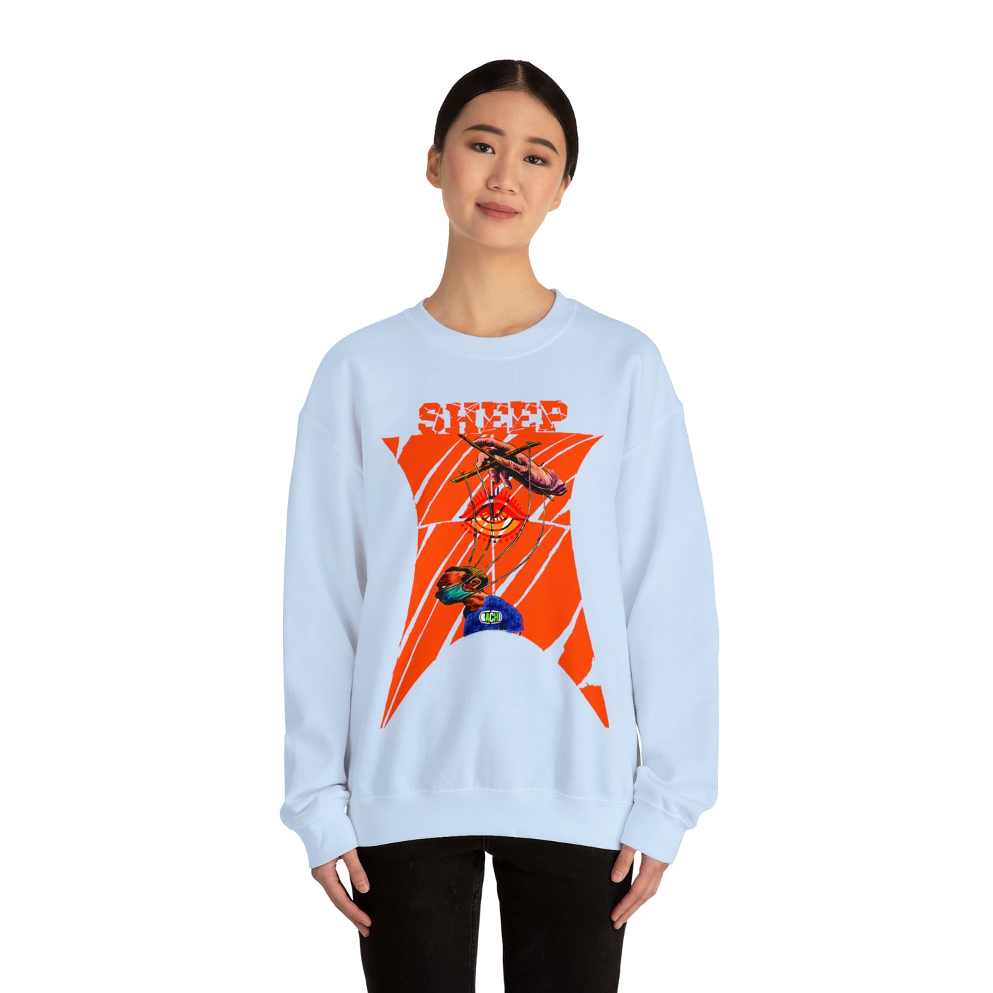 Unisex Sweatshirt Sheep And Puppet