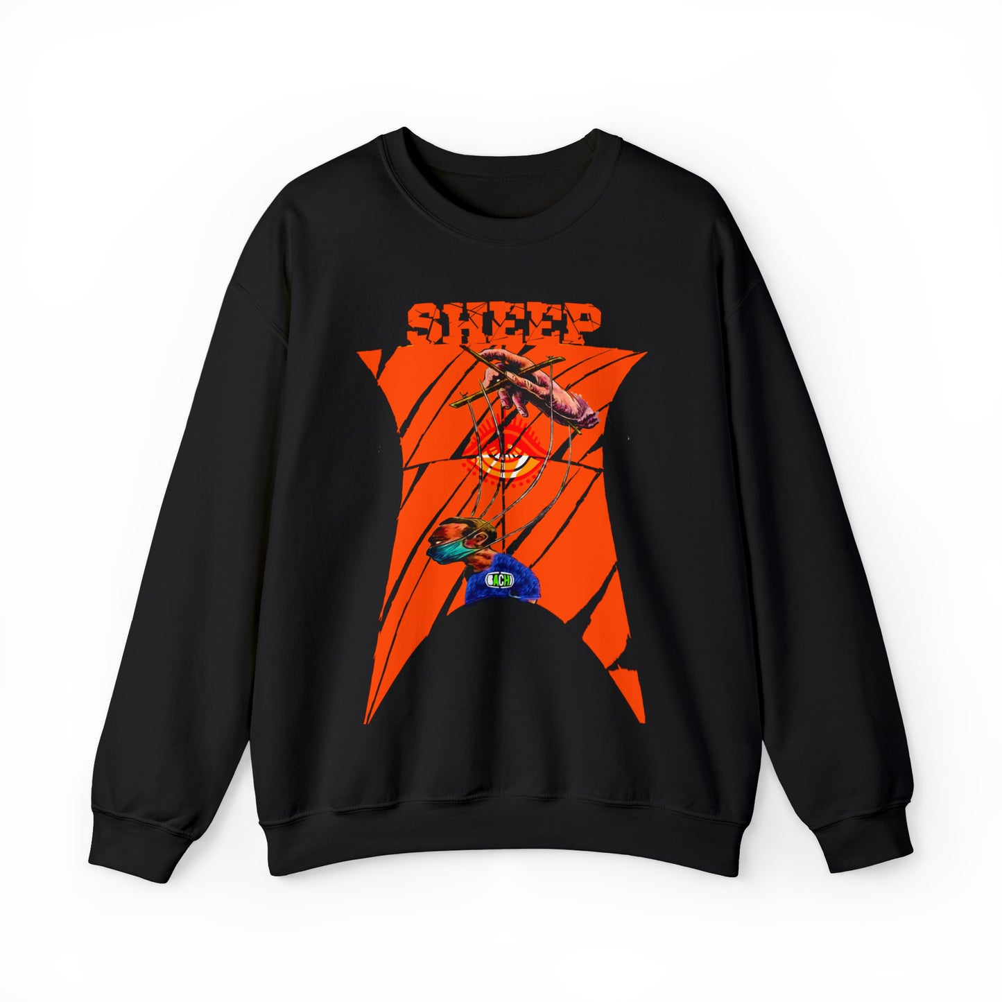 Unisex Sweatshirt Sheep And Puppet
