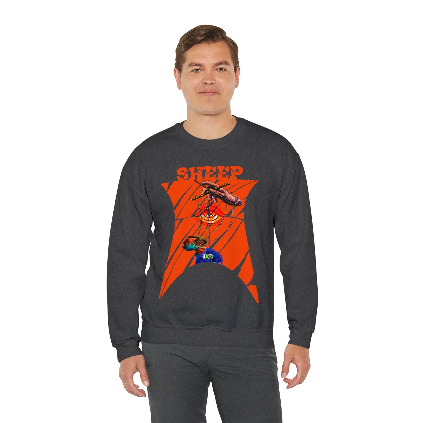 Unisex Sweatshirt Sheep And Puppet