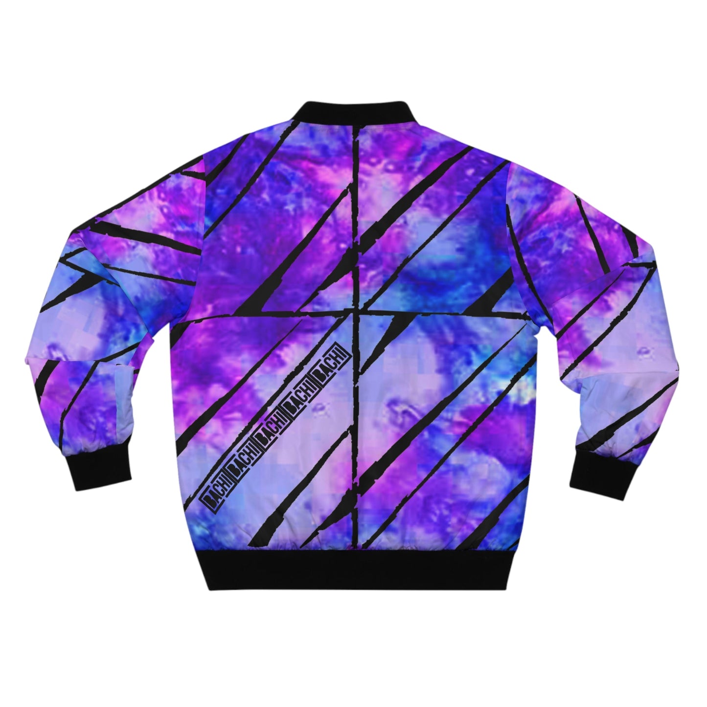 Men's Bomber Jacket Tie Dye Purple Dream Printify