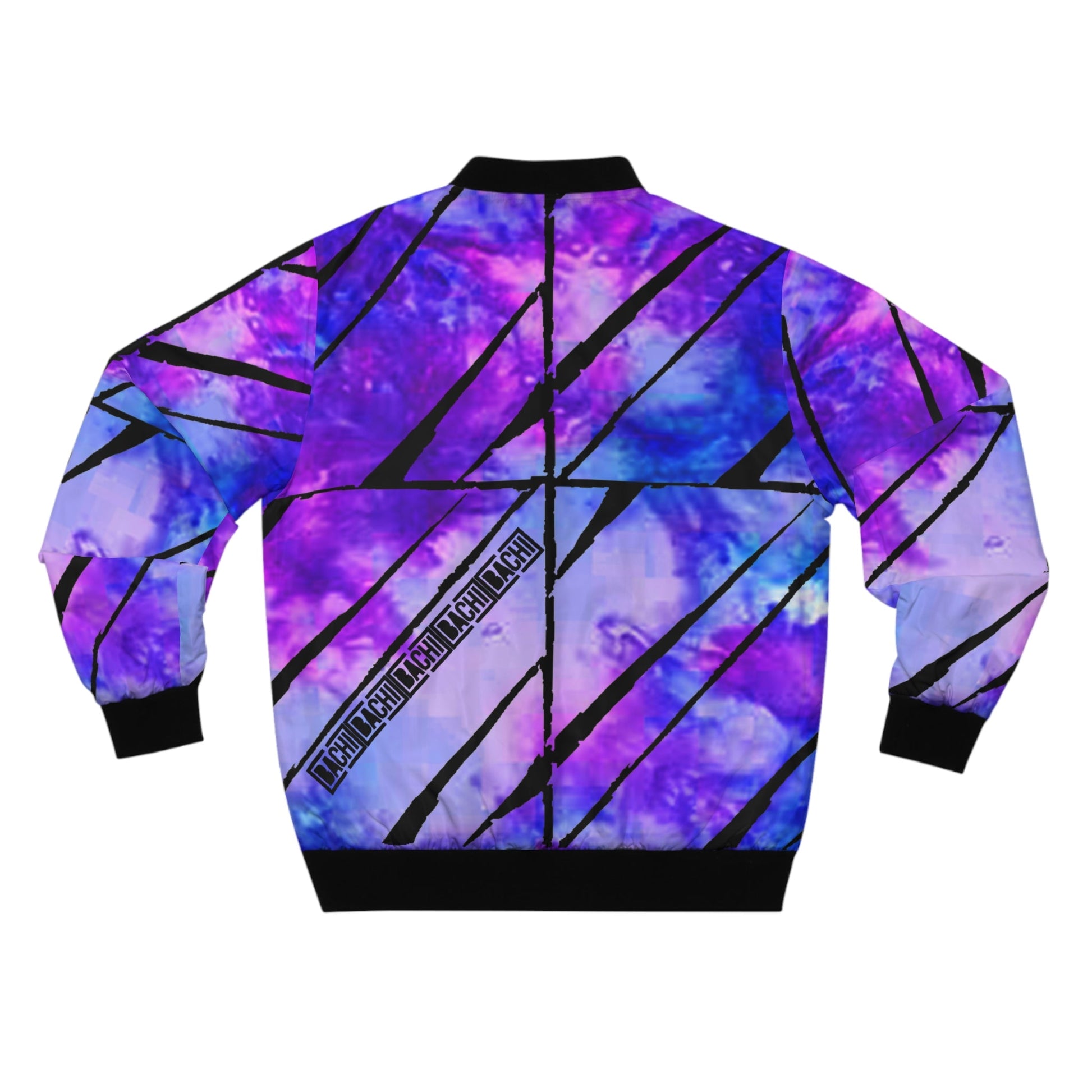Men's Bomber Jacket Tie Dye Purple Dream Printify