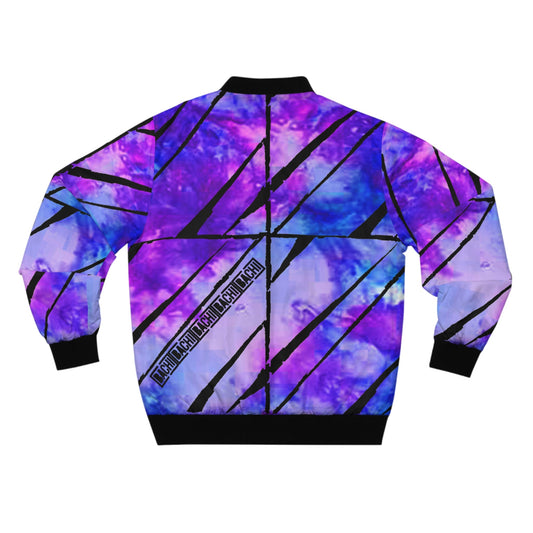 Men's Bomber Jacket Tie Dye Purple Dream Printify